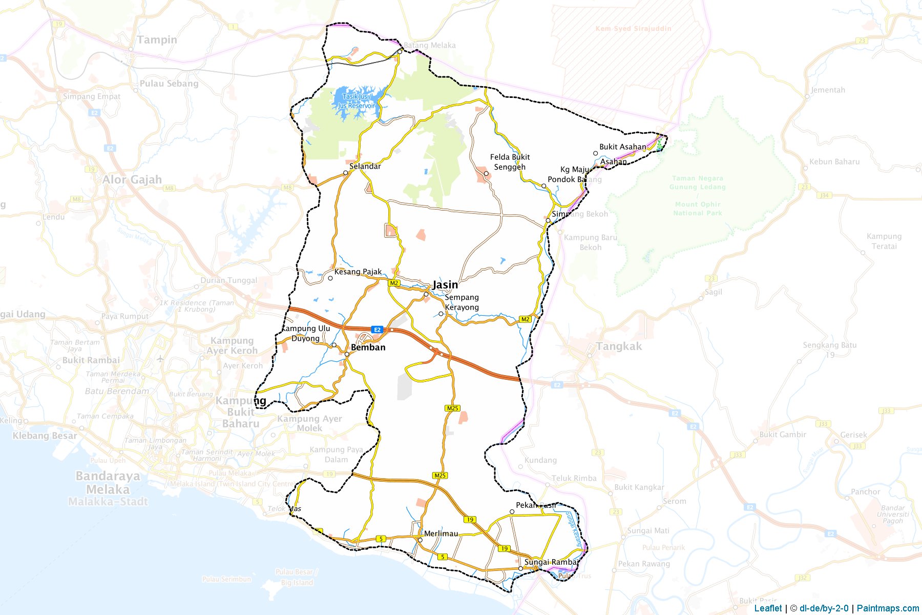 Jasin (Malakka) Haritası Örnekleri-1