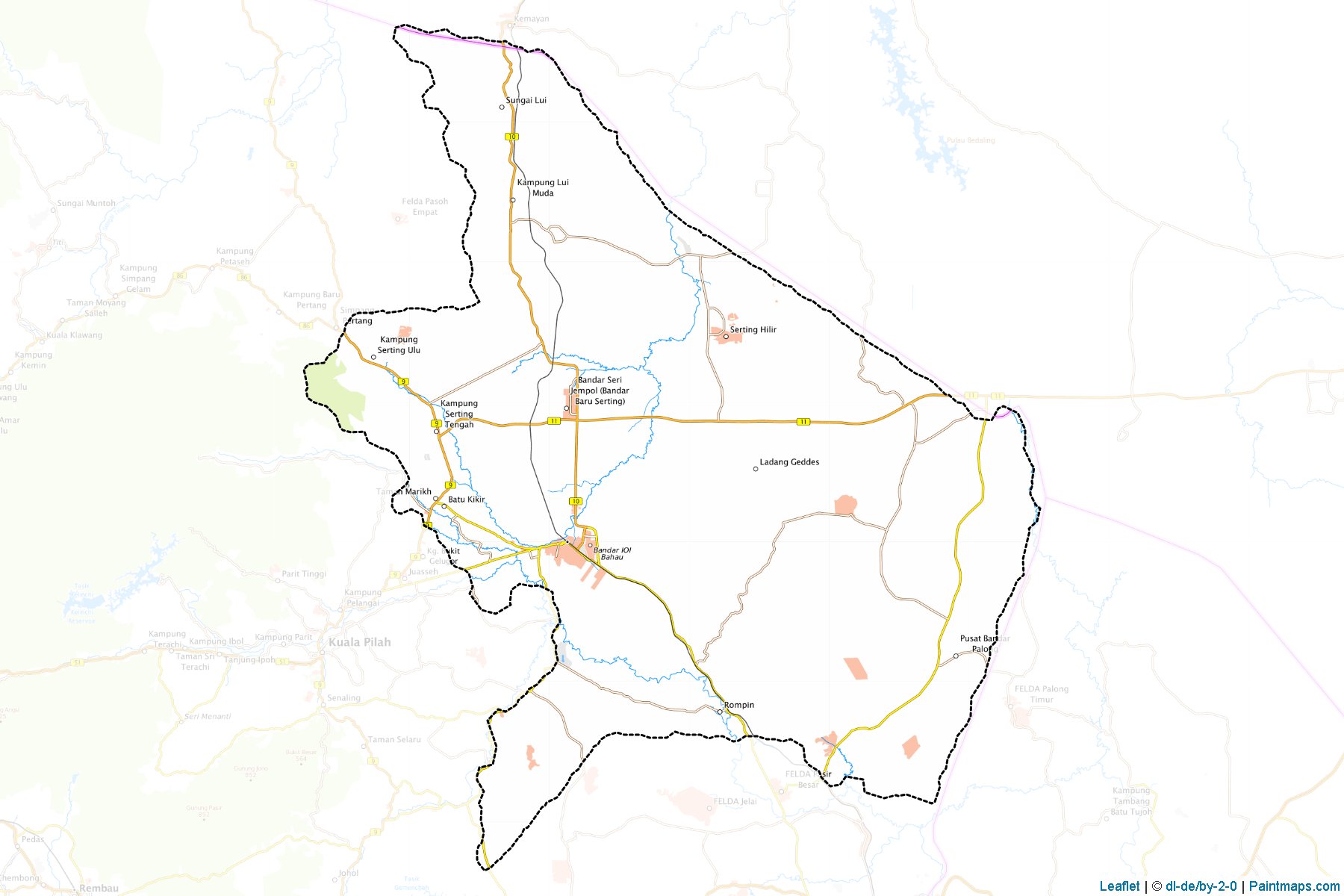 Jempol (Negeri Sembilan) Haritası Örnekleri-1