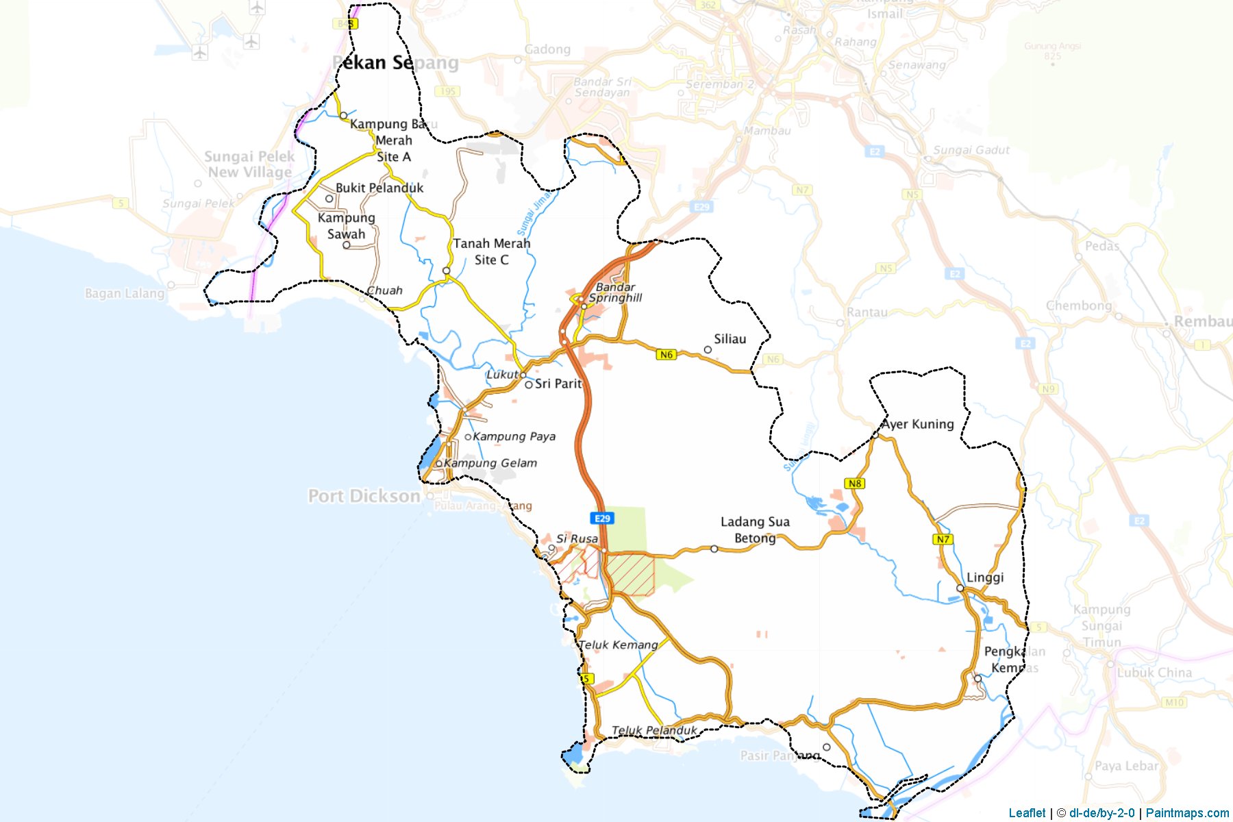 Port Dickson (Negeri Sembilan) Map Cropping Samples-1