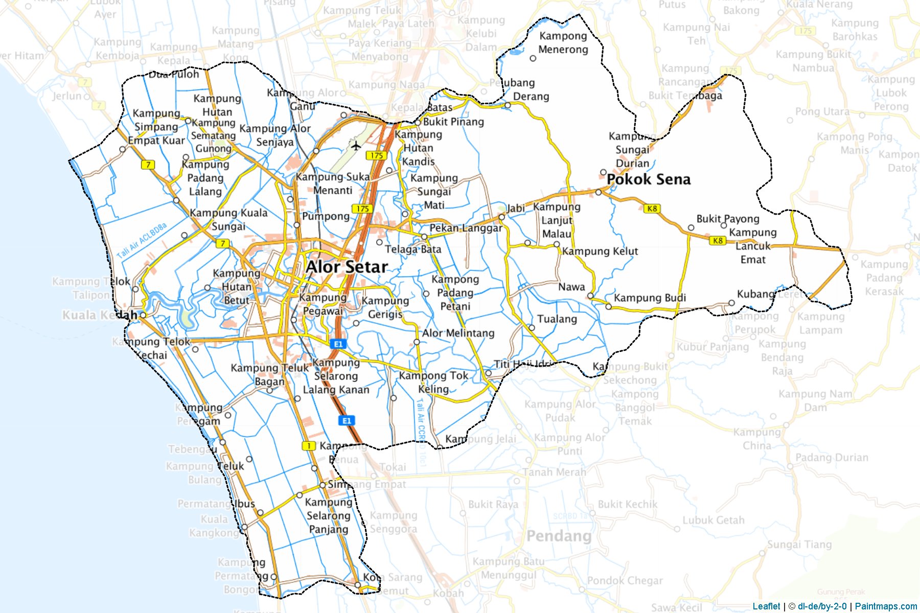 Pokok Sena (Kedah) Haritası Örnekleri-1