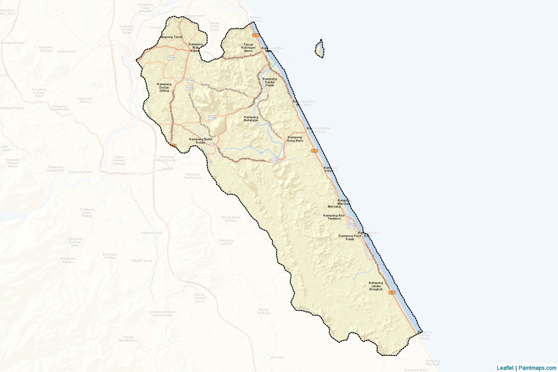 Marang (Trengganu) Map Cropping Samples-2