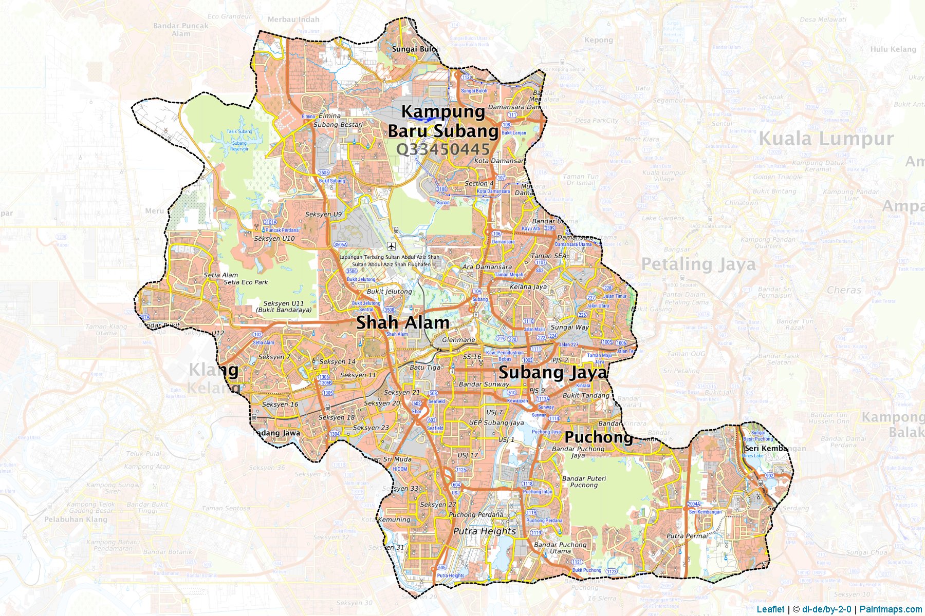 Petaling (Selangor) Haritası Örnekleri-1