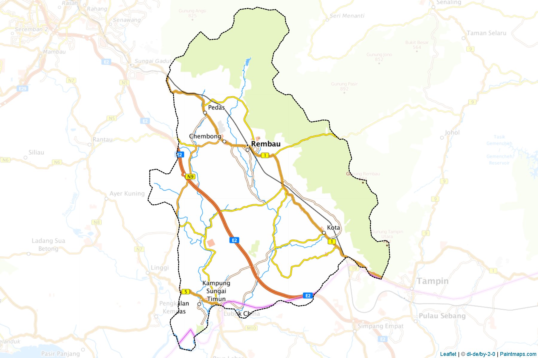 Rembau (Negeri Sembilan) Map Cropping Samples-1