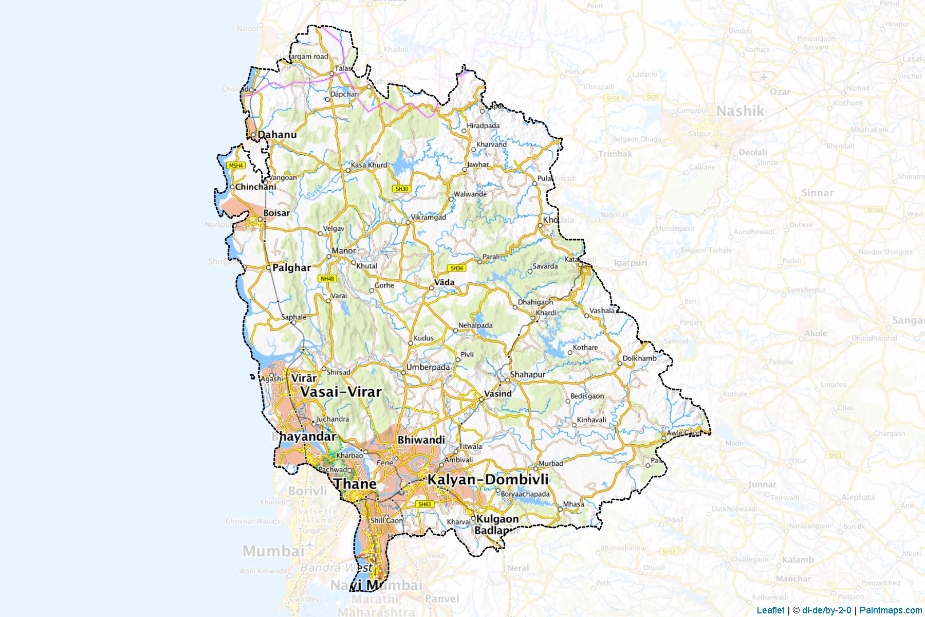 Thane (Maharashtra) Map Cropping Samples-1