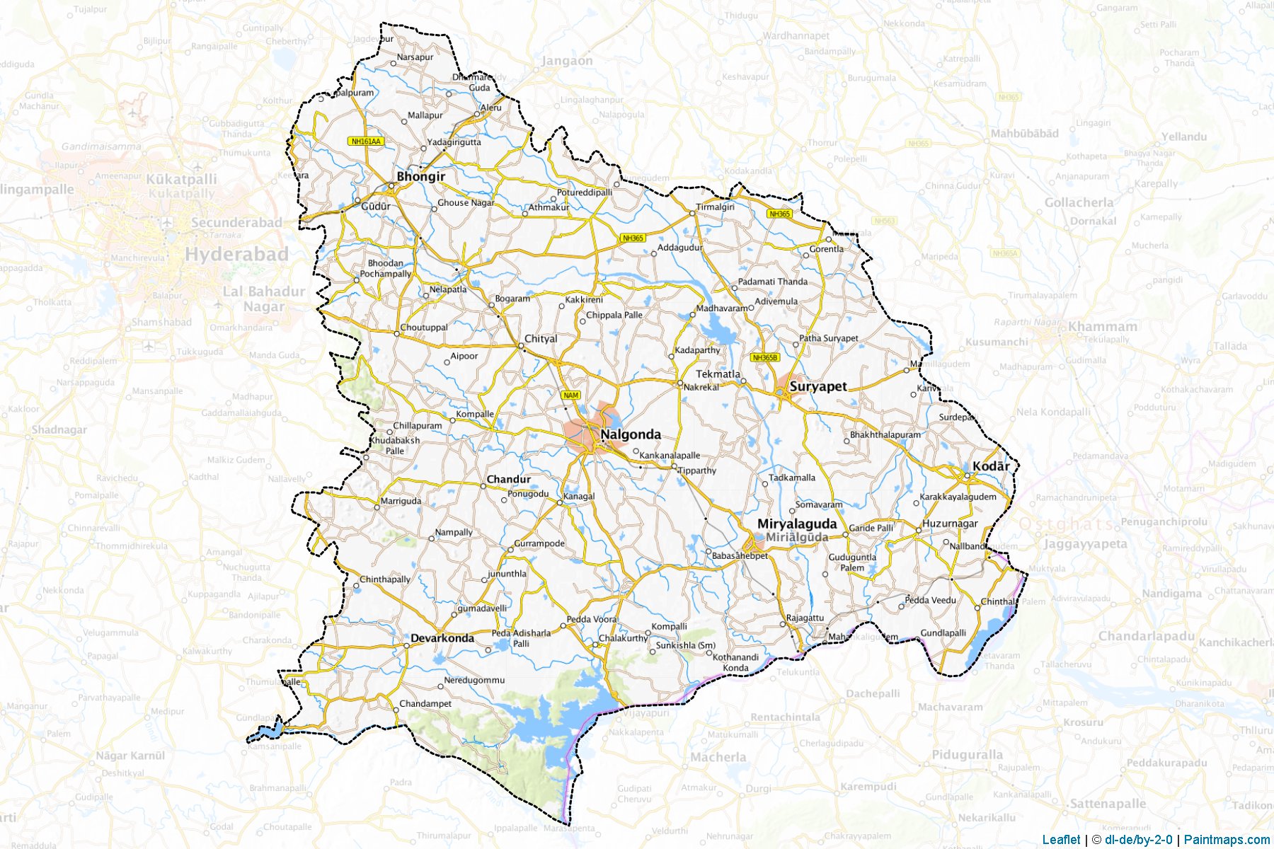 Nalgonda (Telangana) Map Cropping Samples-1