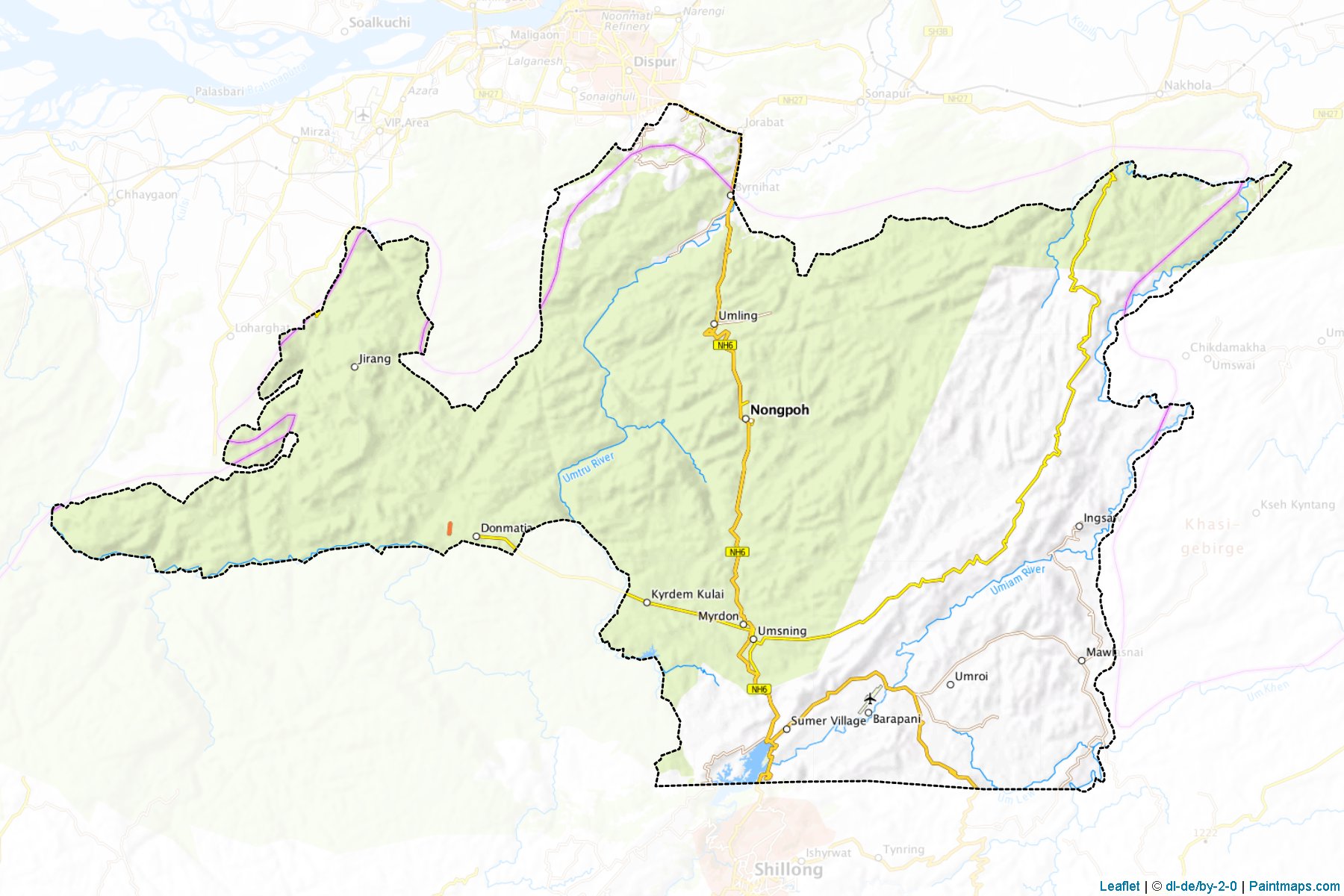 Ri-Bhoi (Meghalaya) Map Cropping Samples-1