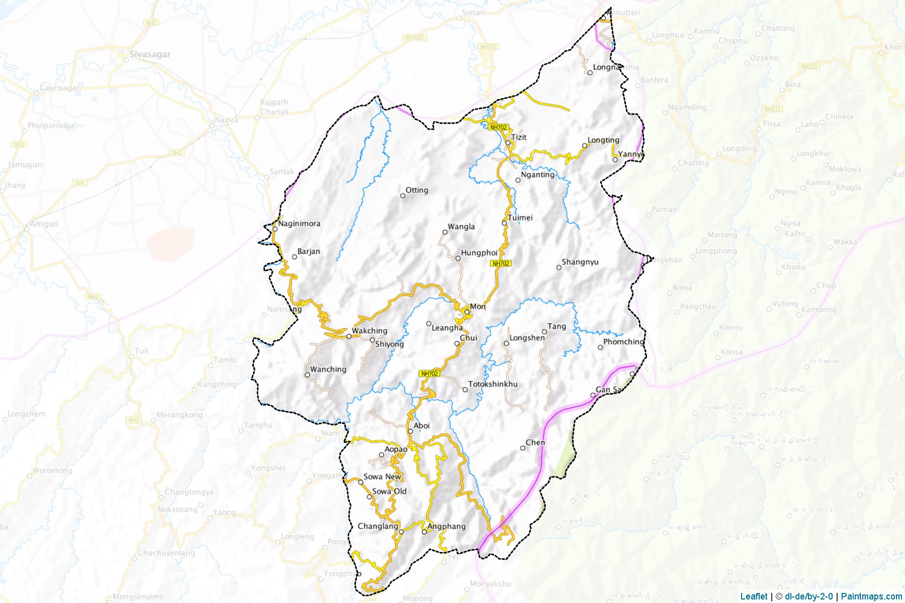 Mon (Nagaland) Map Cropping Samples-1