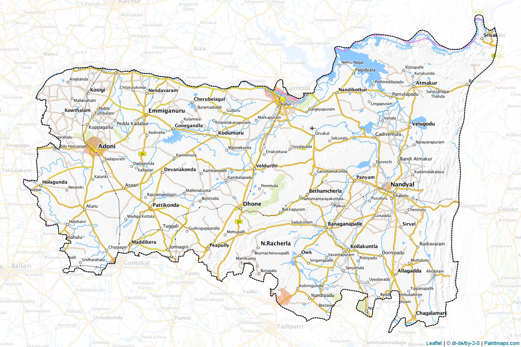 Kurnool (Andhra Pradesh) Map Cropping Samples-1