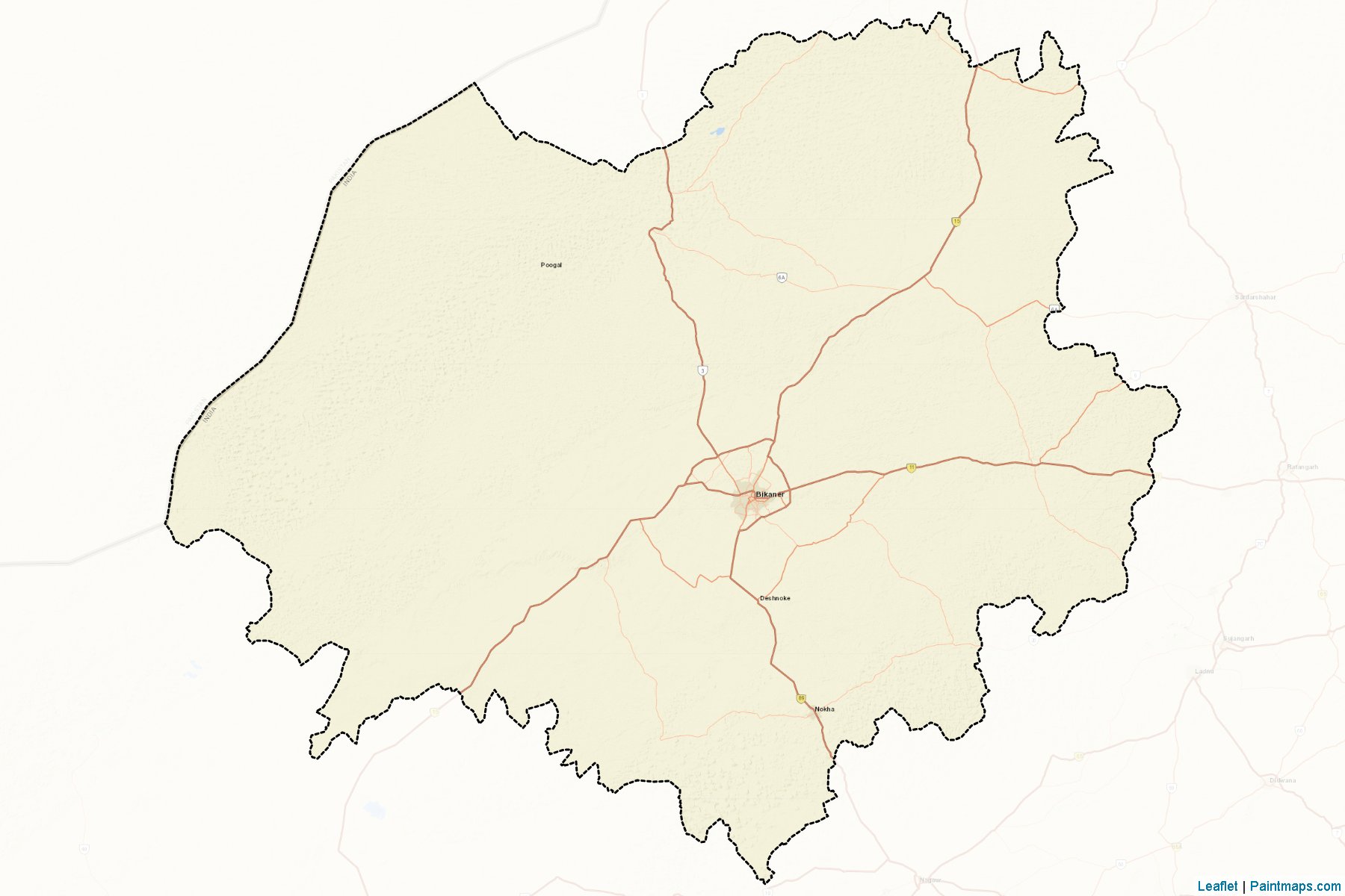 Bikaner (Rajasthan) Map Cropping Samples-2