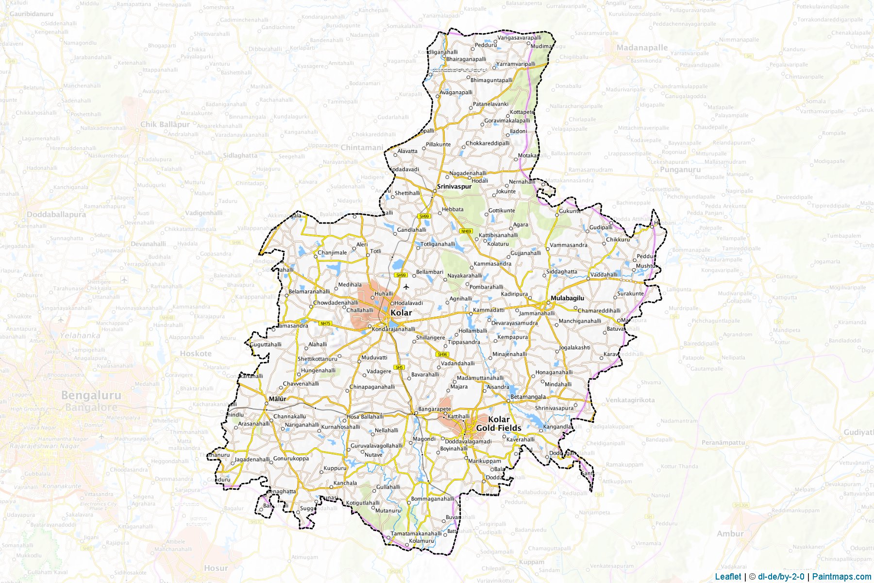 Kolar (Karnataka) Map Cropping Samples-1