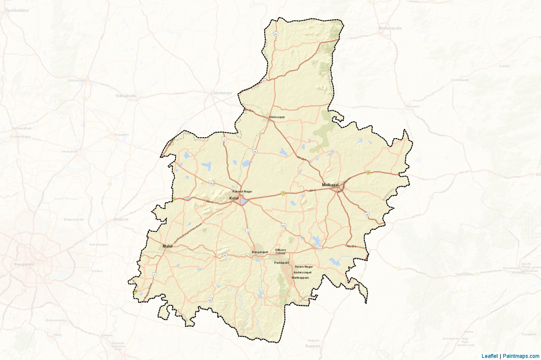 Kolar (Karnataka) Map Cropping Samples-2