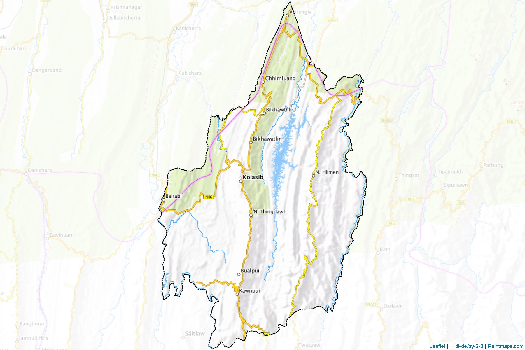 Kolasib (Mizoram) Haritası Örnekleri-1