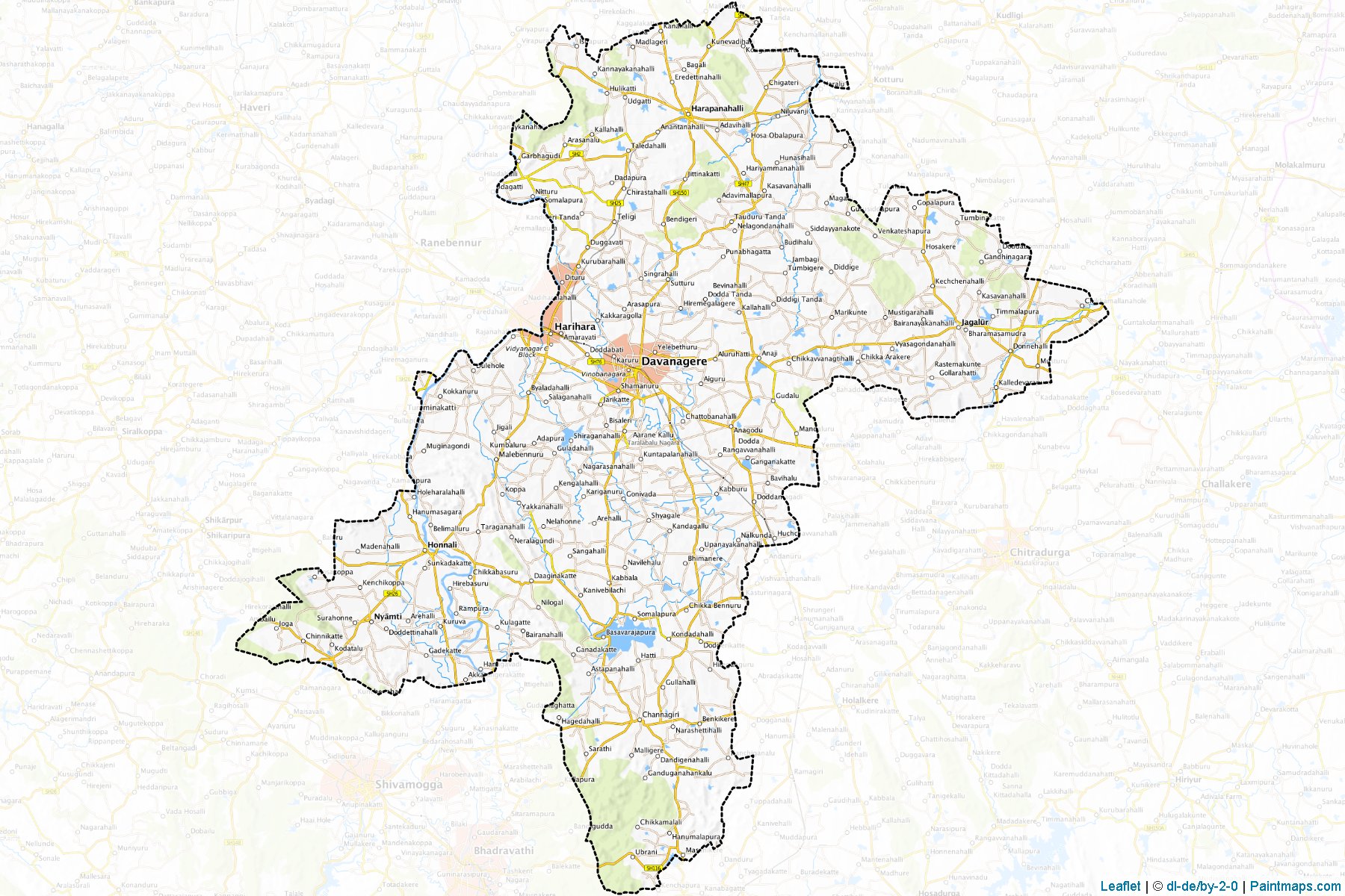 Davanagere (Karnataka) Map Cropping Samples-1