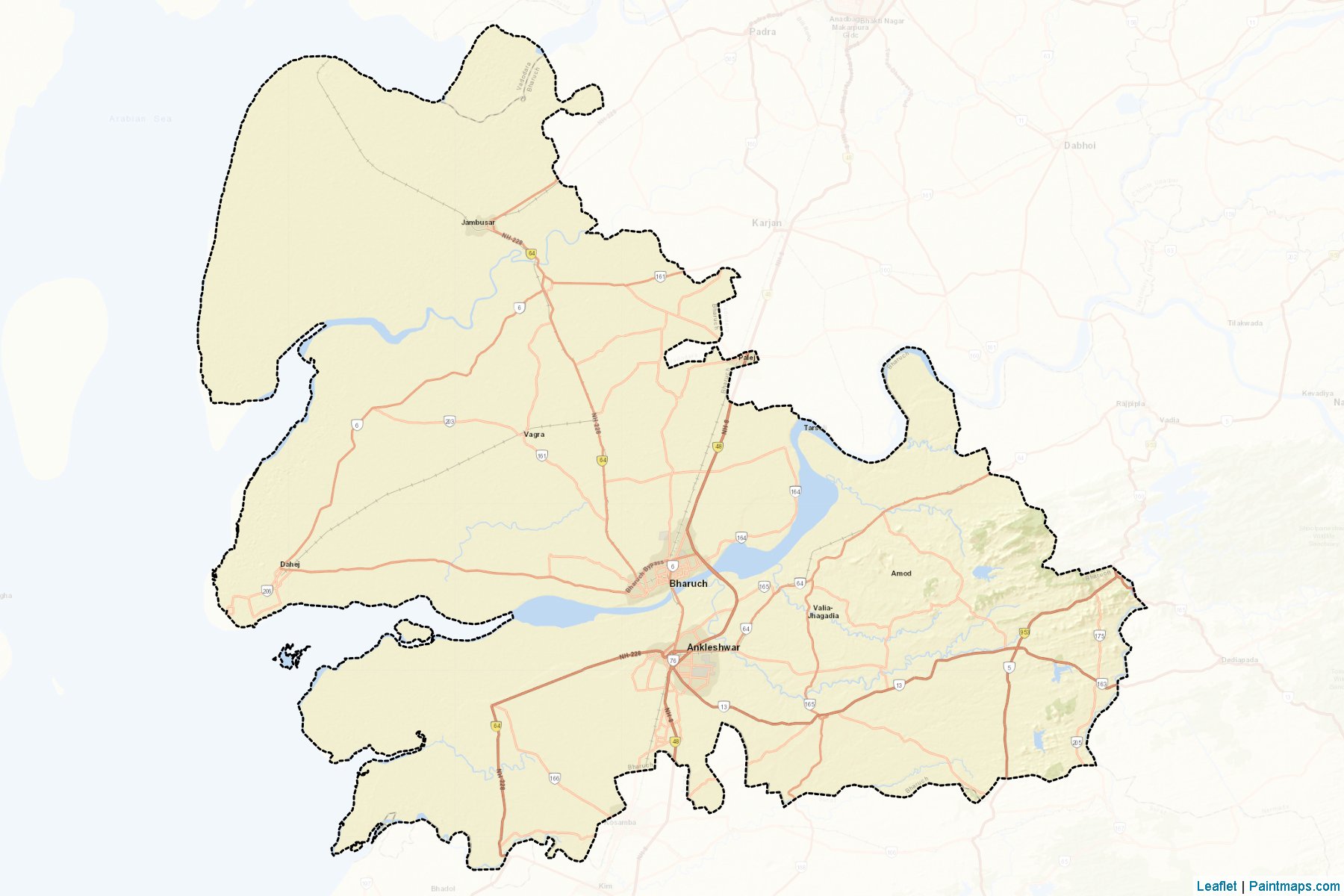 Bharuch (Gujarat) Map Cropping Samples-2