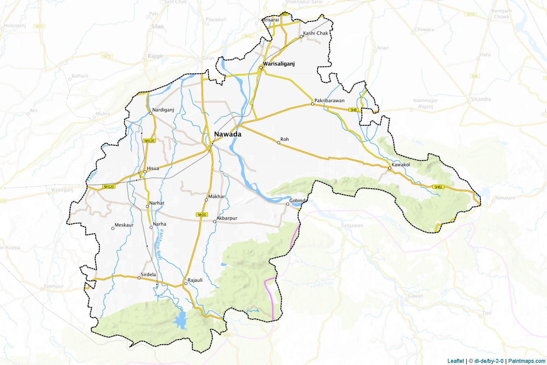 Nawada (Bihar) Map Cropping Samples-1