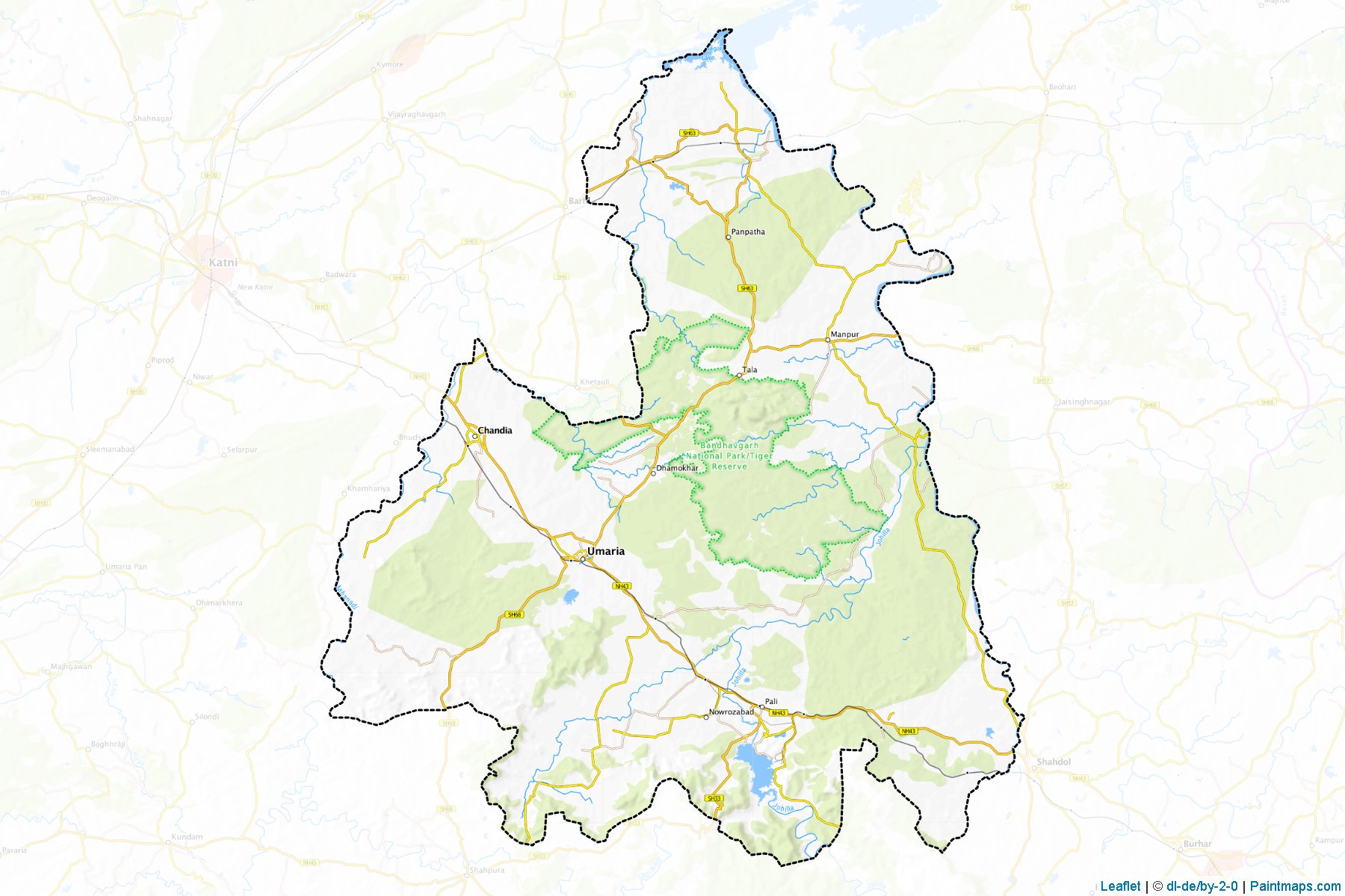 Umaria (Madhya Pradesh) Map Cropping Samples-1