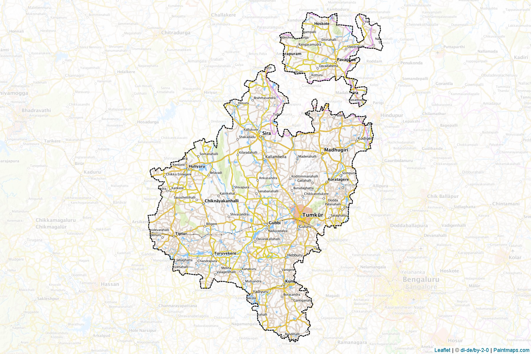 Tumkur (Karnataka) Map Cropping Samples-1