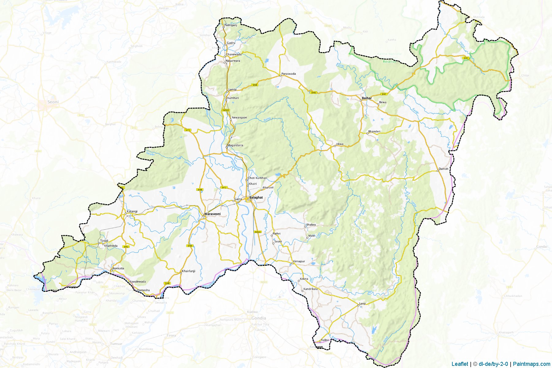 Balaghat (Madhya Pradesh) Map Cropping Samples-1