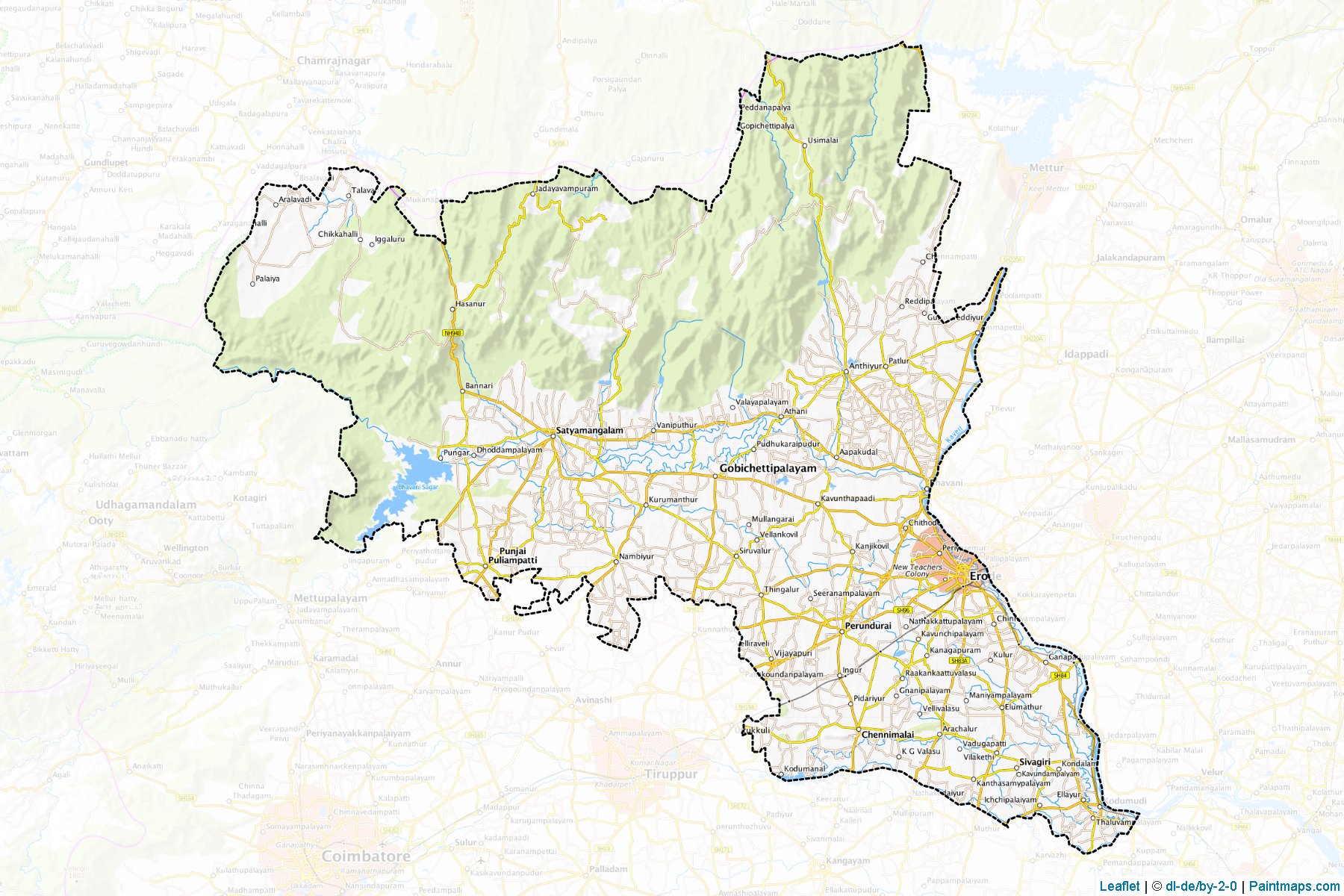 Erode (Tamil Nadu) Map Cropping Samples-1