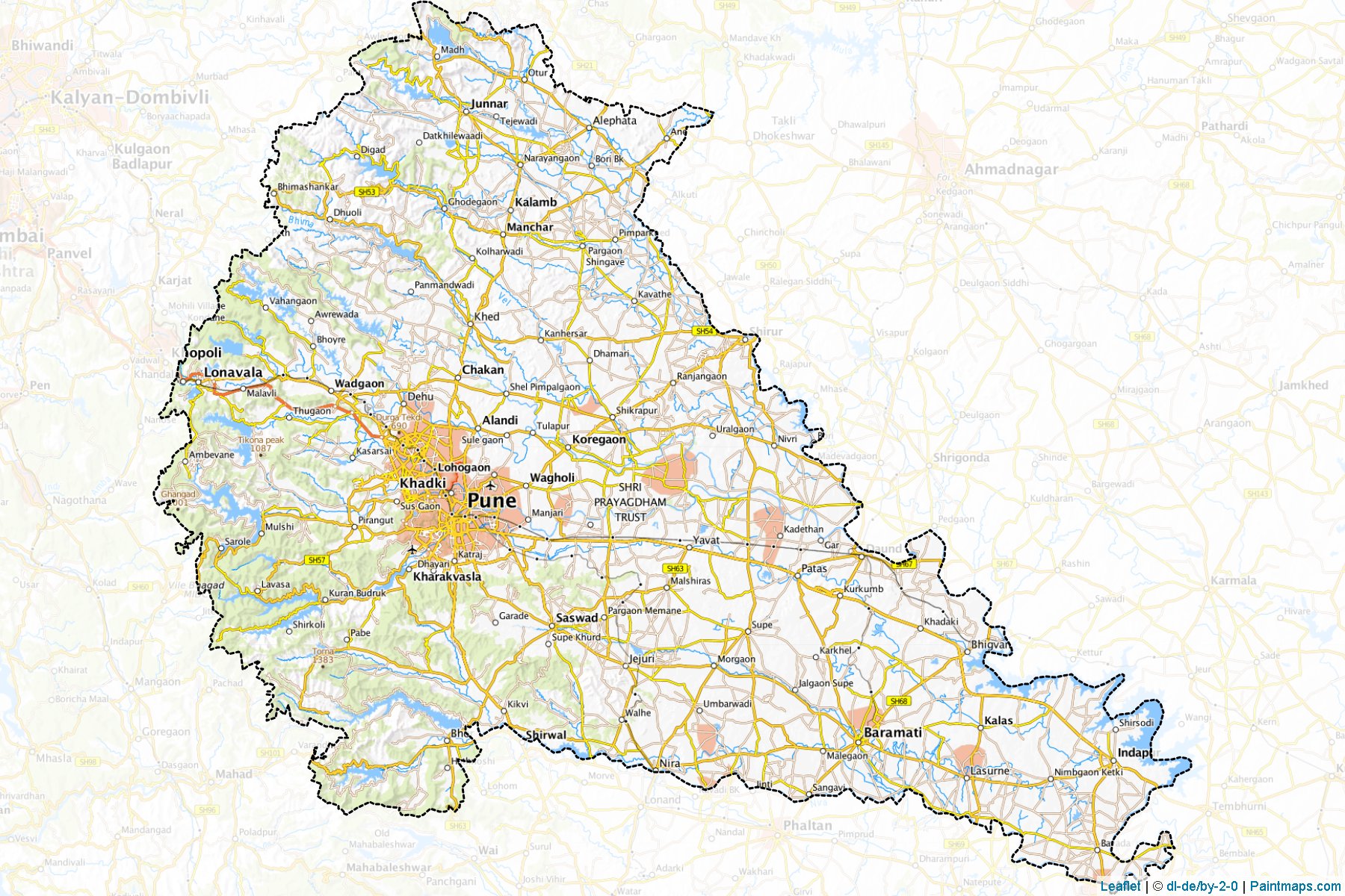 Pune (Maharashtra) Map Cropping Samples-1