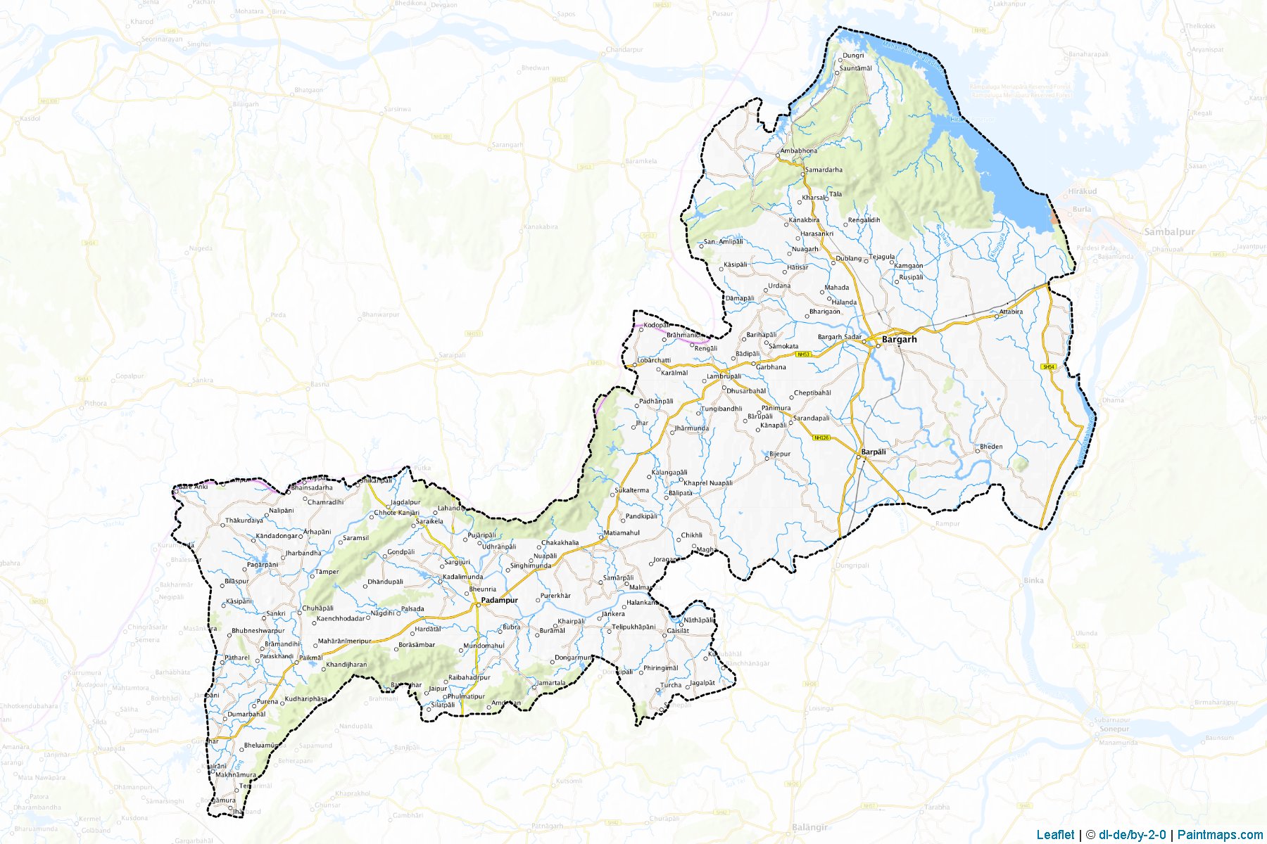 Baragarh (Odisha) Map Cropping Samples-1