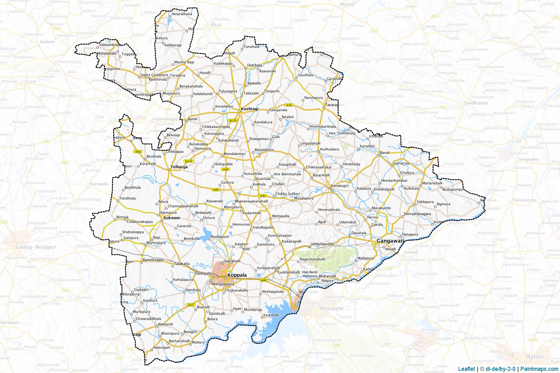 Koppal (Karnataka) Map Cropping Samples-1