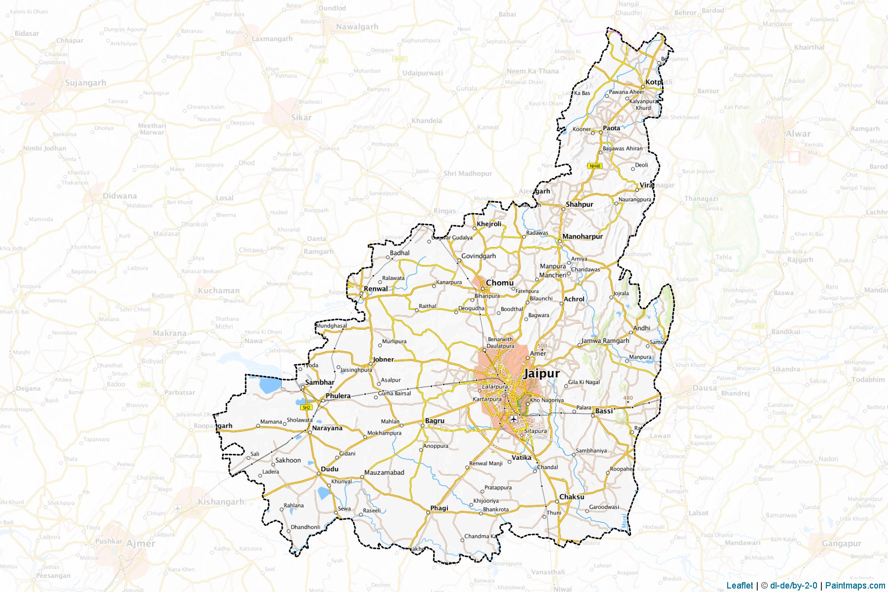 Jaipur (Rajasthan) Map Cropping Samples-1