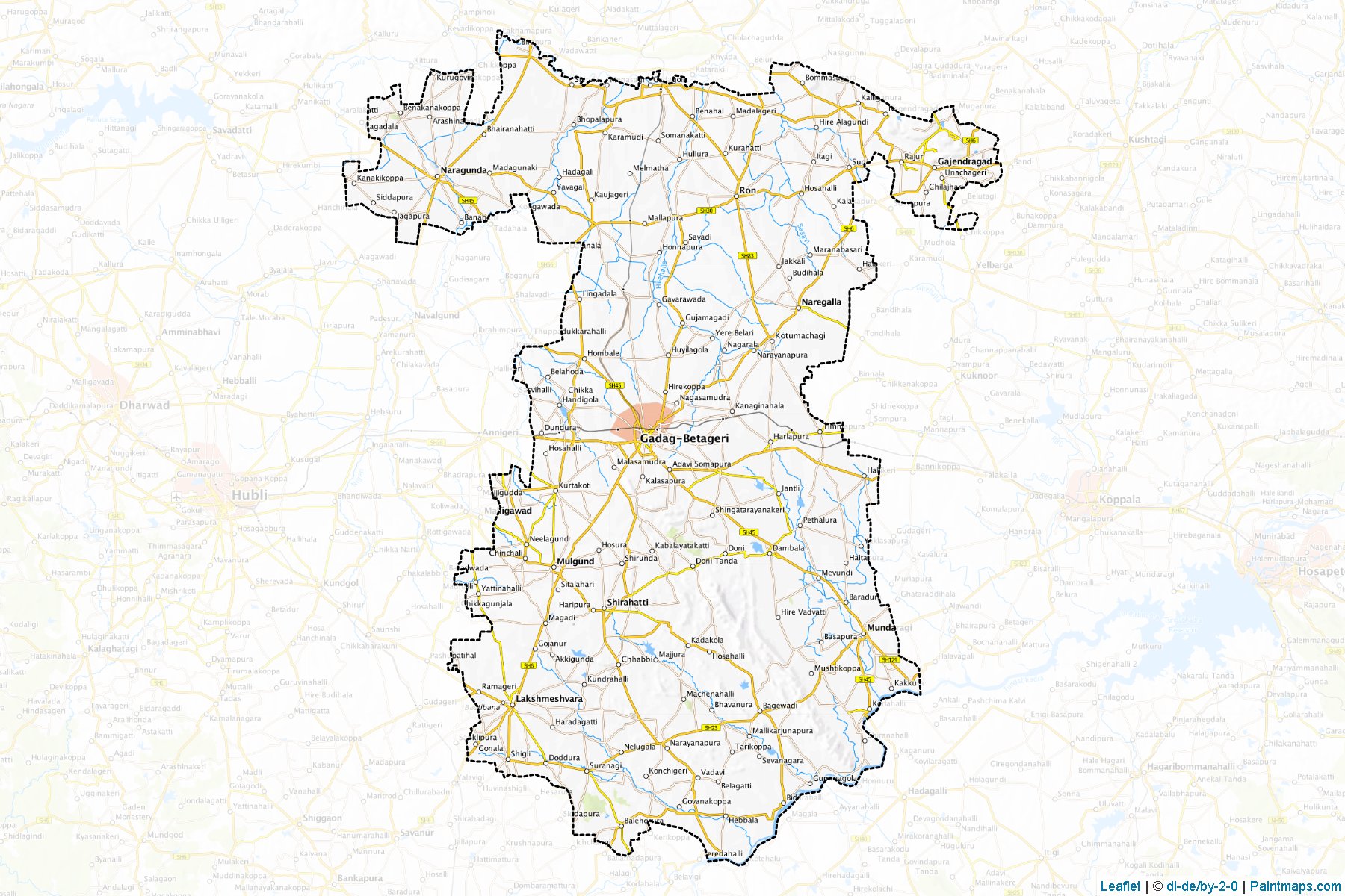 Gadag (Karnataka) Map Cropping Samples-1