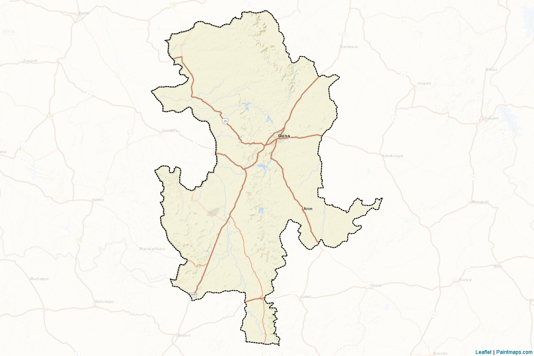 Guna (Madhya Pradesh) Map Cropping Samples-2