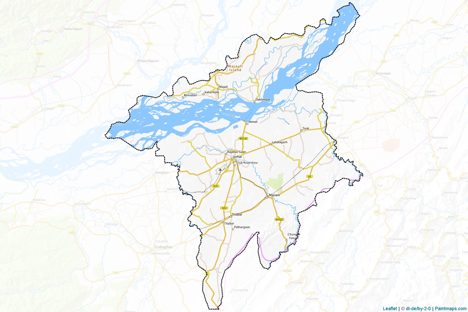 Jorhat (Assam) Map Cropping Samples-1