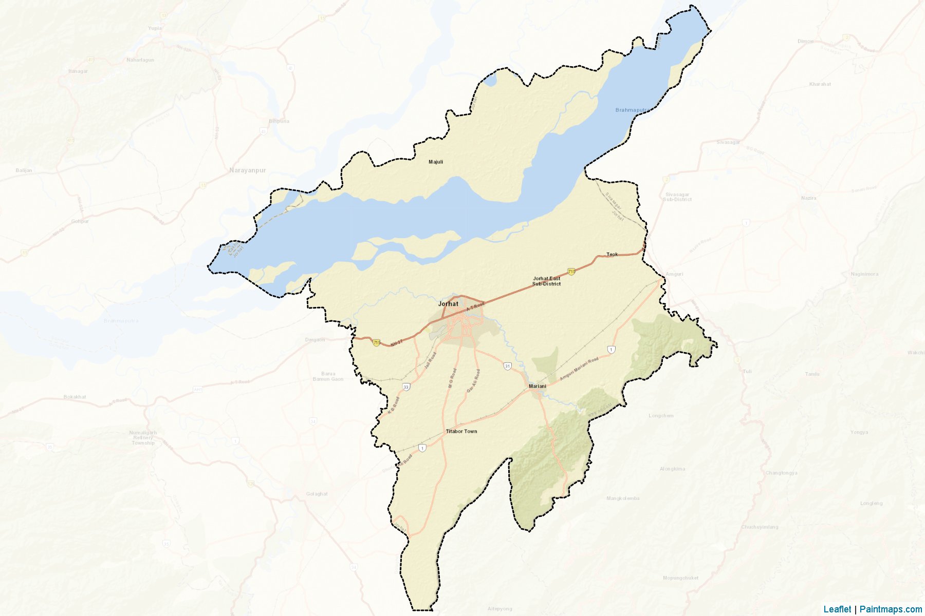 Jorhat (Assam) Map Cropping Samples-2