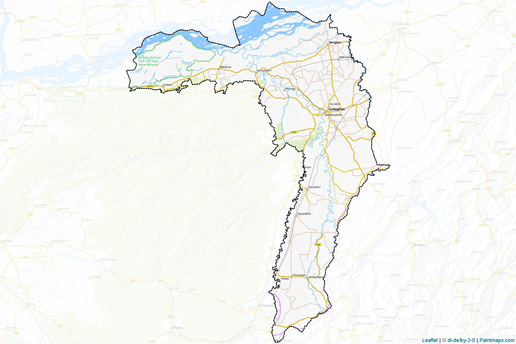 Golaghat (Assam) Map Cropping Samples-1