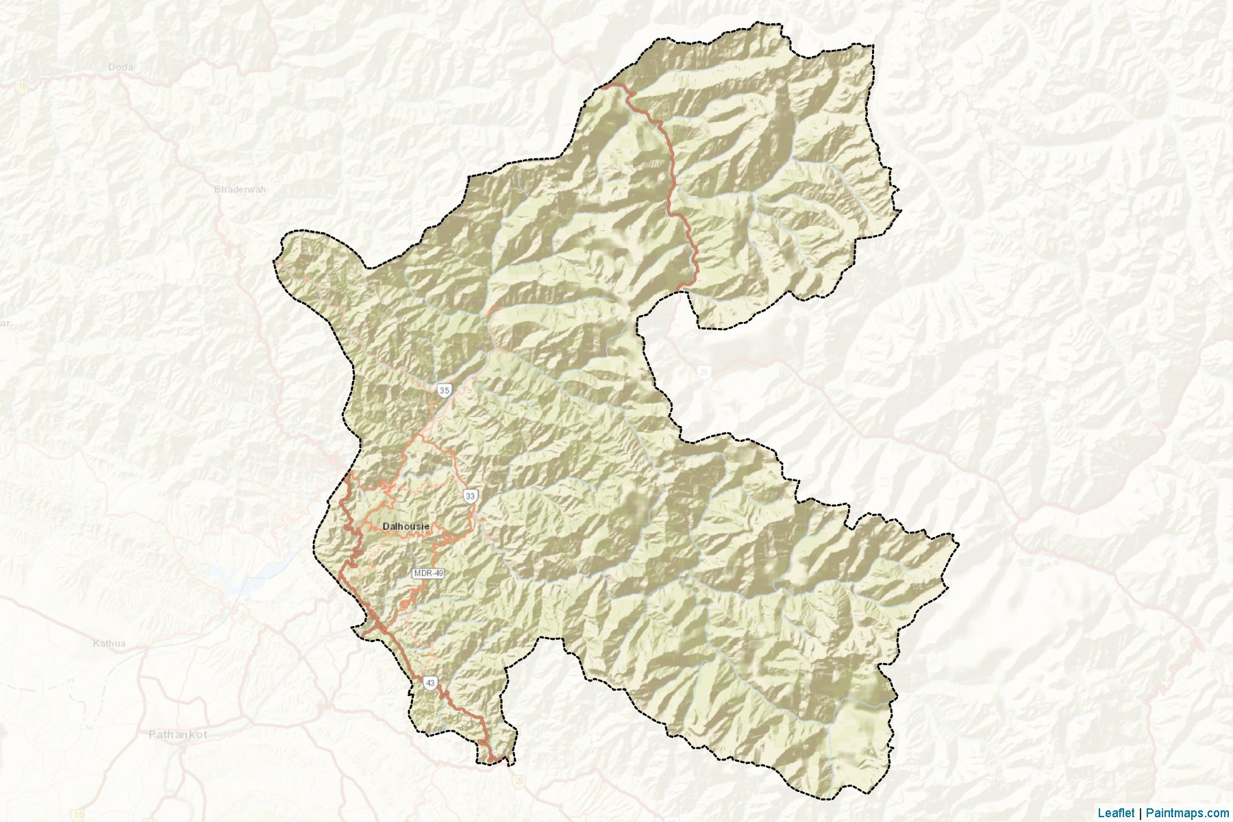 Chamba (Himachal Pradesh) Map Cropping Samples-2