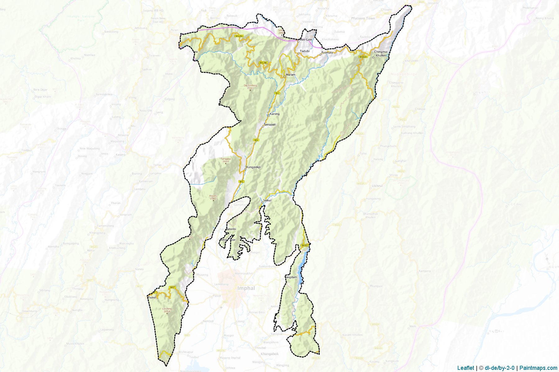 Senapati (Manipur) Map Cropping Samples-1