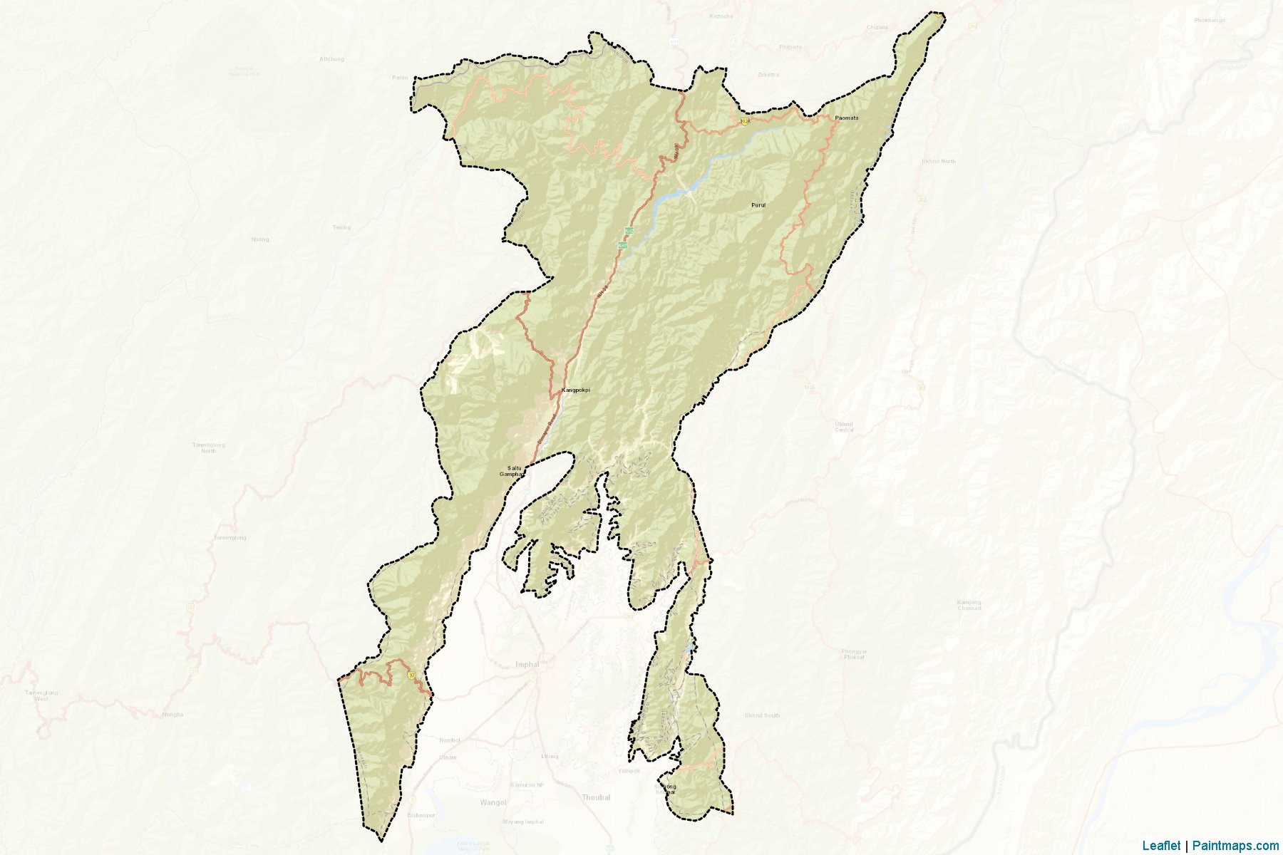 Senapati (Manipur) Map Cropping Samples-2