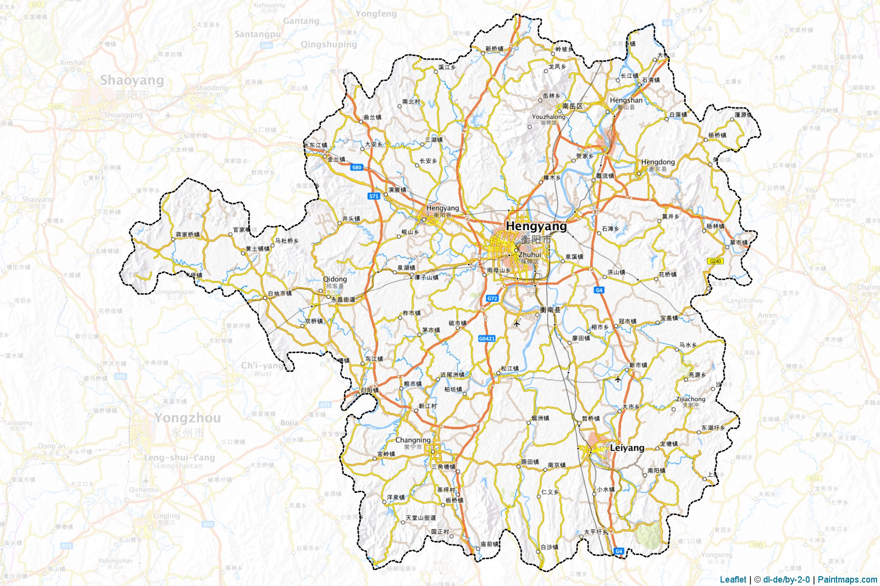 Hengyang (Hunan) Map Cropping Samples-1