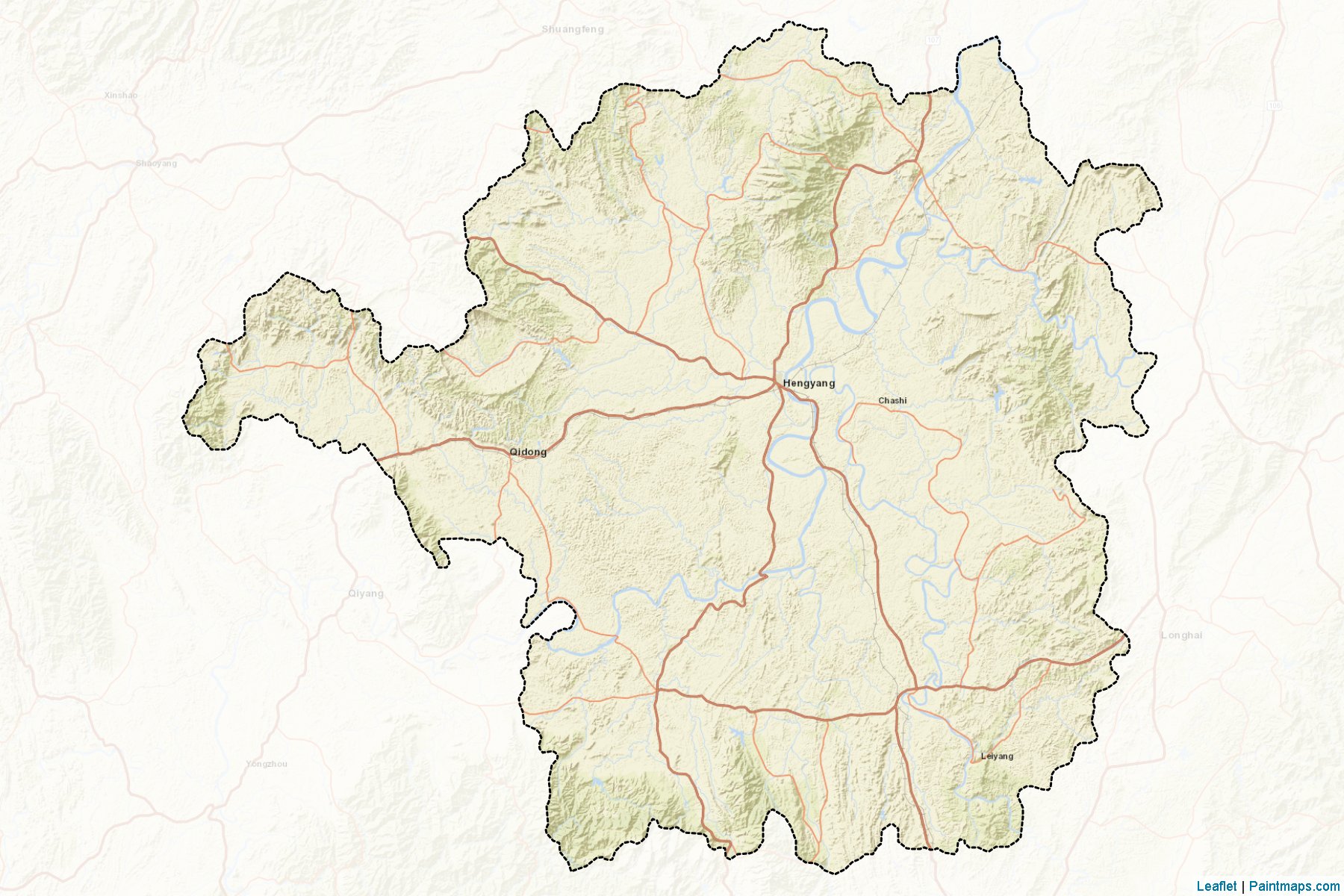 Hengyang (Hunan) Map Cropping Samples-2