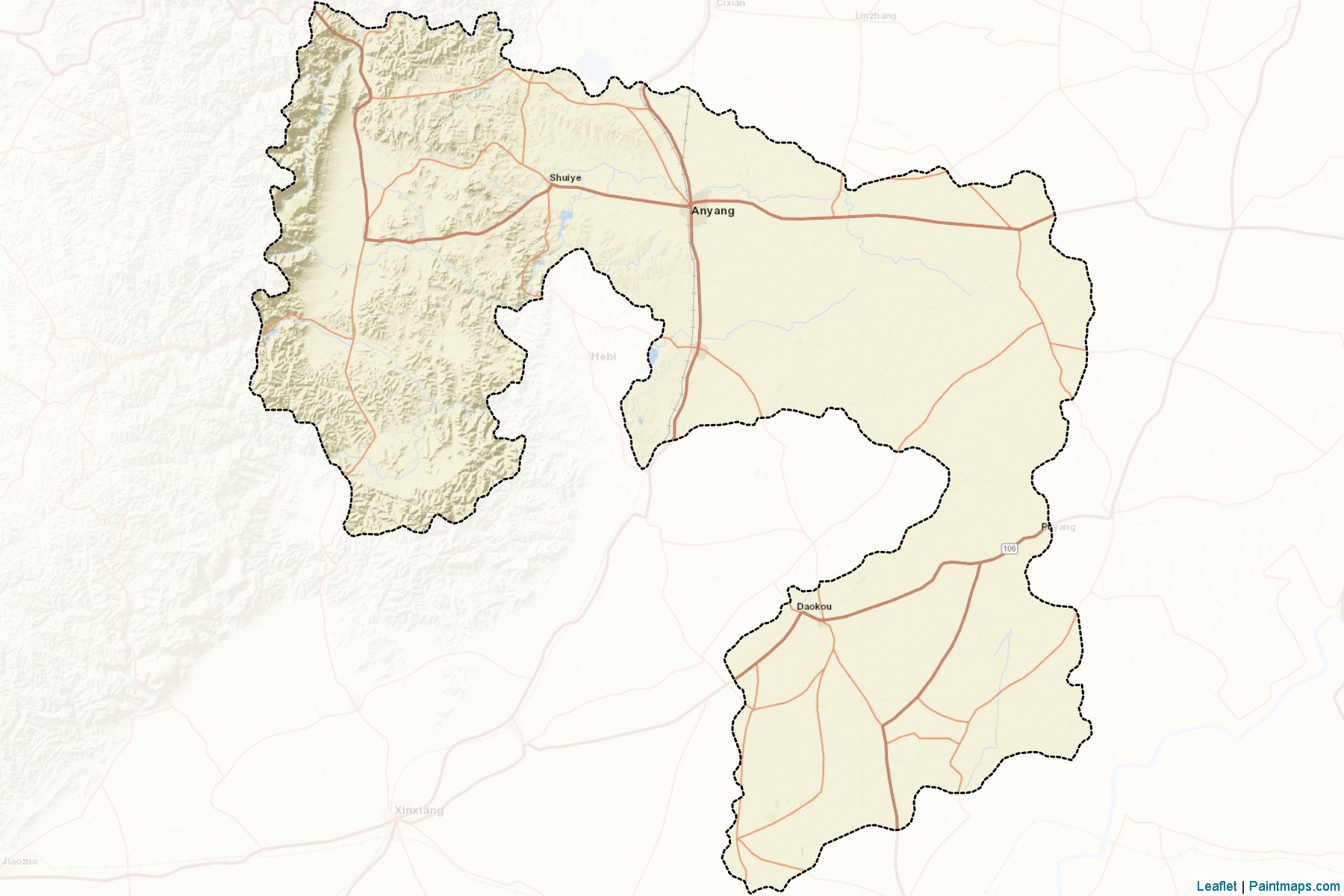 Anyang Shi (Henan) Map Cropping Samples-2