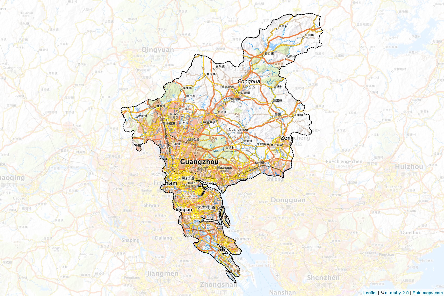 Guangzhou (Guangdong) Map Cropping Samples-1