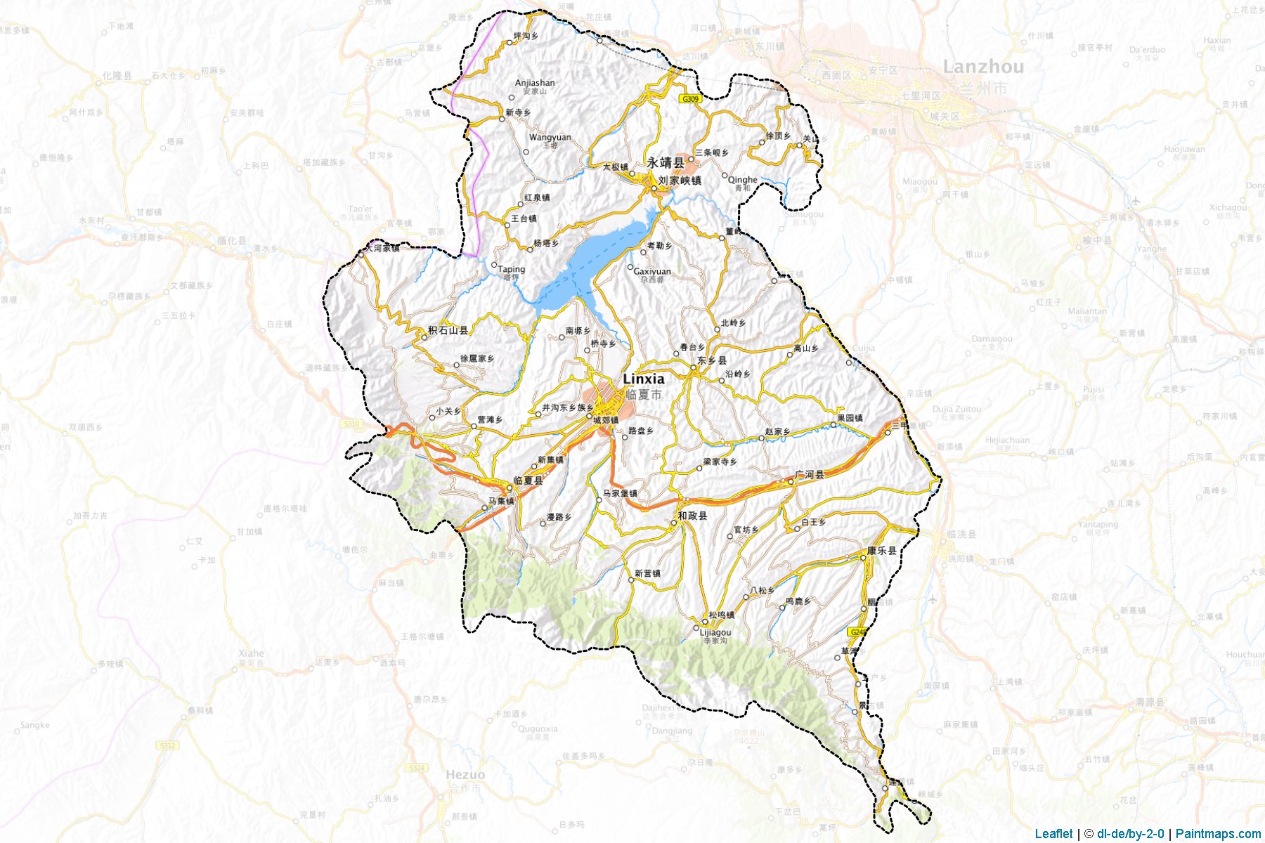 Linxia (Kansu) Haritası Örnekleri-1