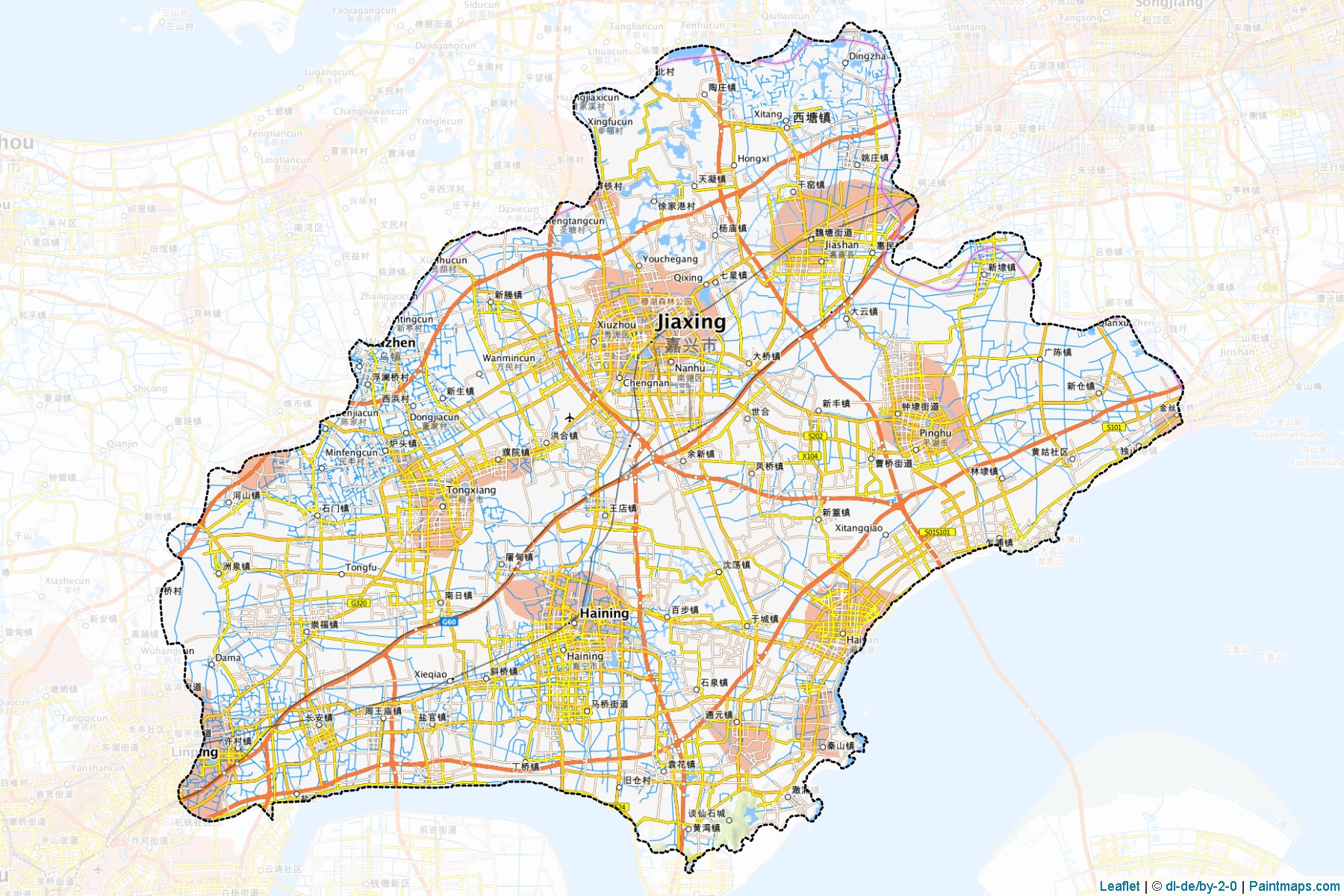 Jiaxing (Zhejiang) Map Cropping Samples-1