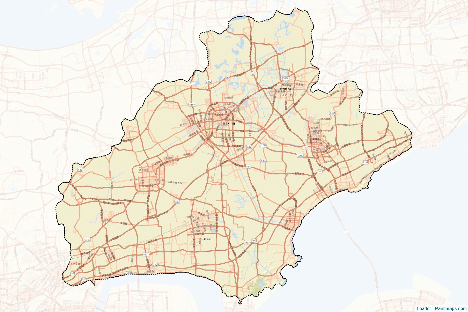 Jiaxing (Zhejiang) Map Cropping Samples-2