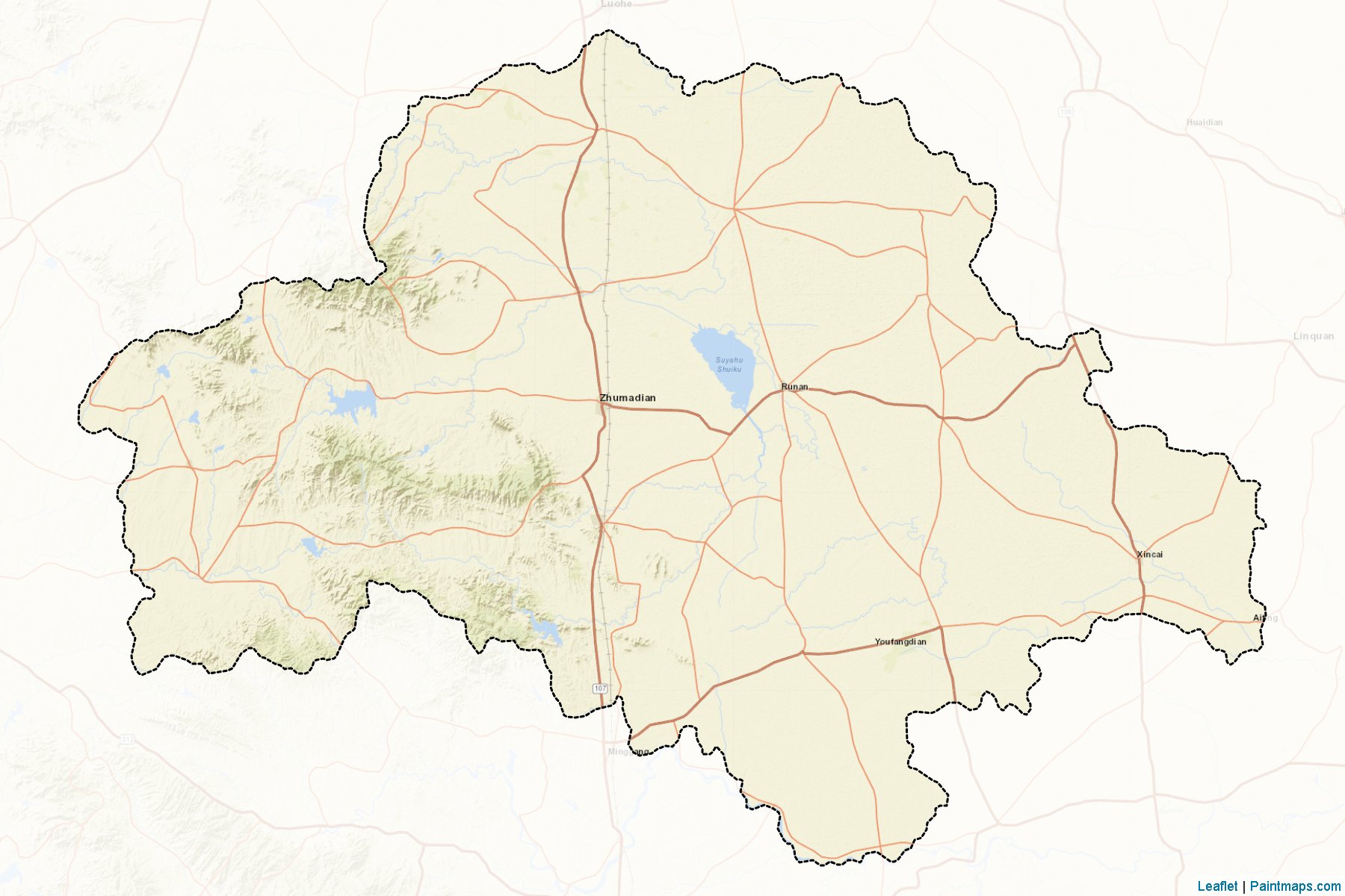 Zhumadian (Henan) Map Cropping Samples-2