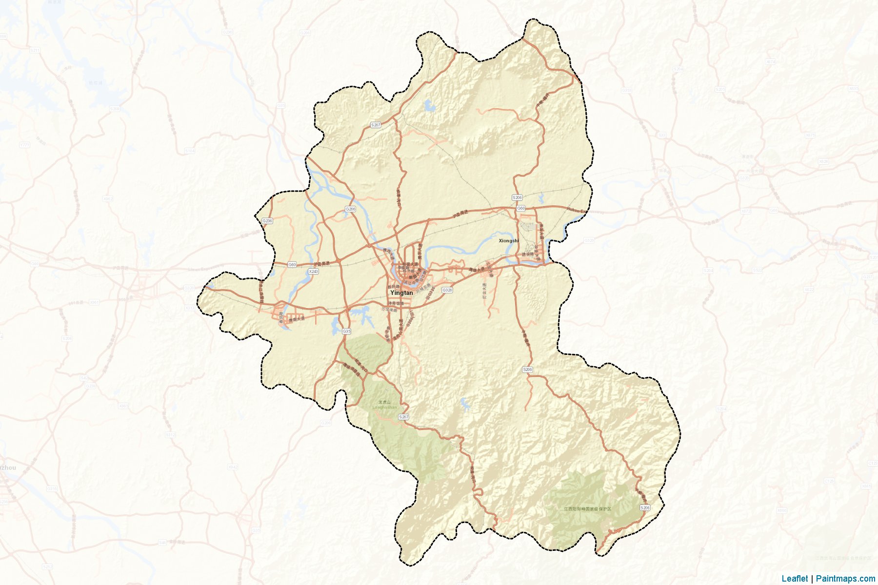 Yingtan (Jiangxi) Map Cropping Samples-2