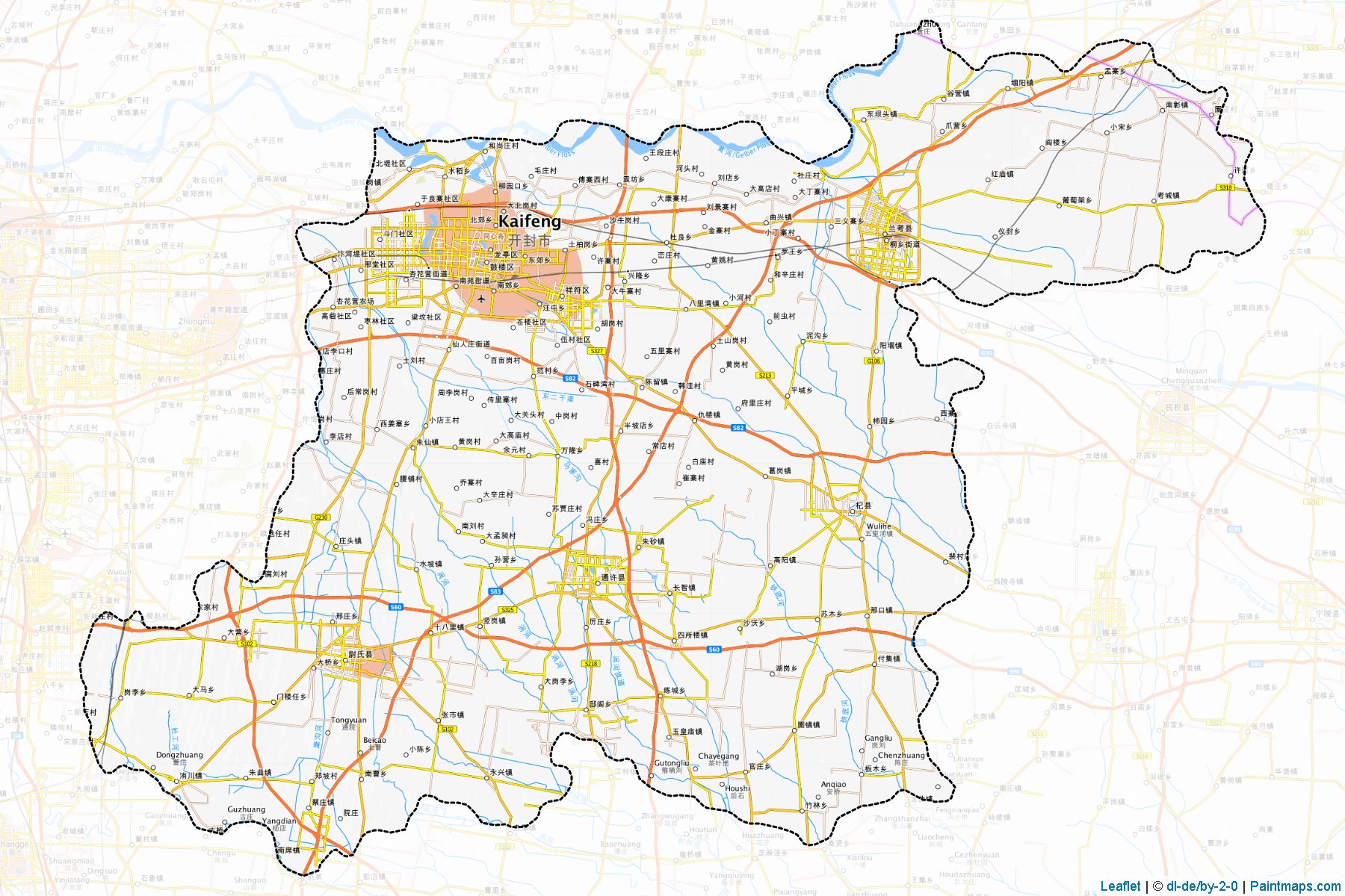 Kaifeng (Henan) Map Cropping Samples-1