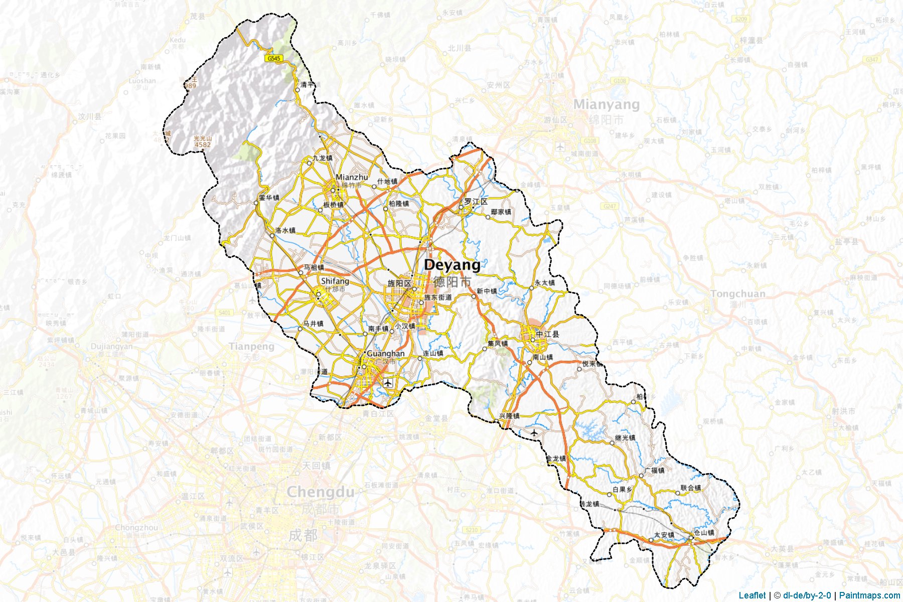 Deyang (Sichuan) Map Cropping Samples-1