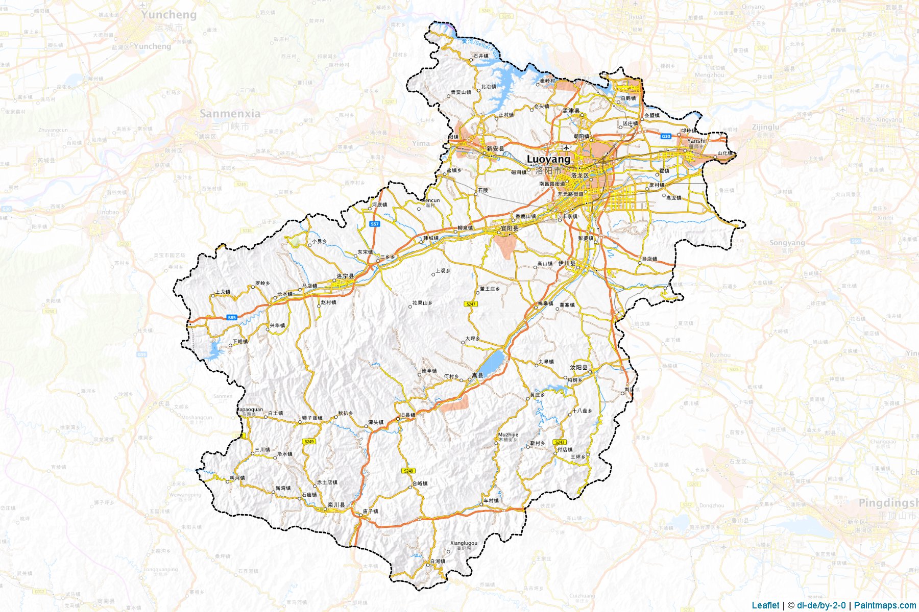 Luoyang (Henan) Map Cropping Samples-1