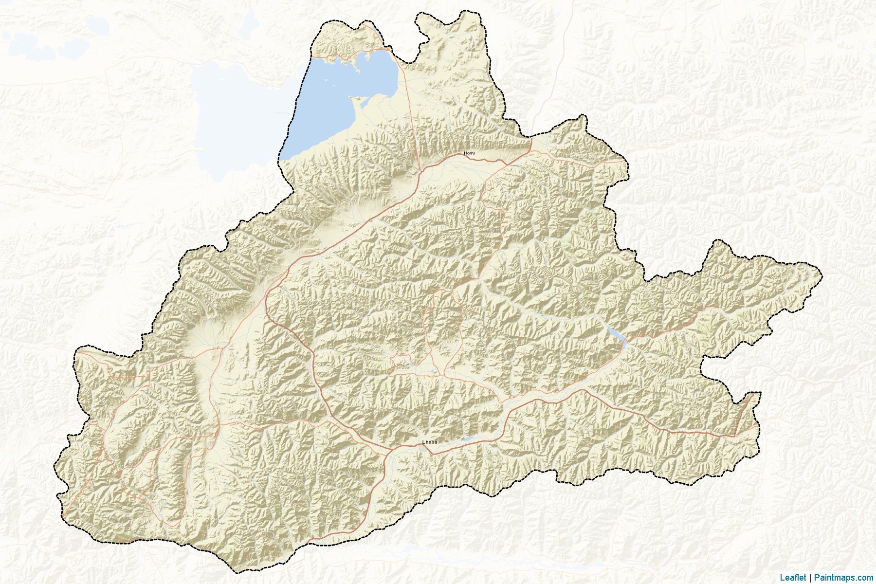 Lasa (Tibet) Map Cropping Samples-2