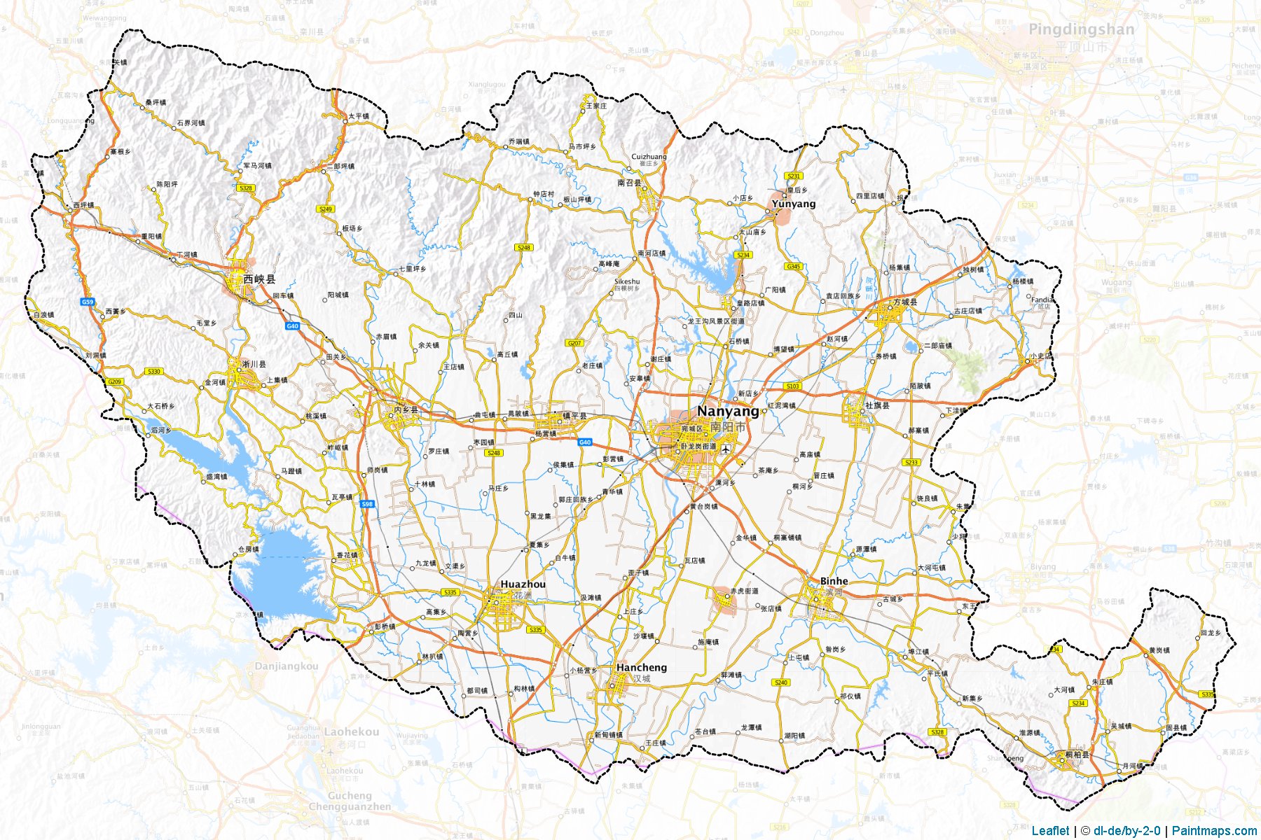 Nanyang (Henan) Map Cropping Samples-1