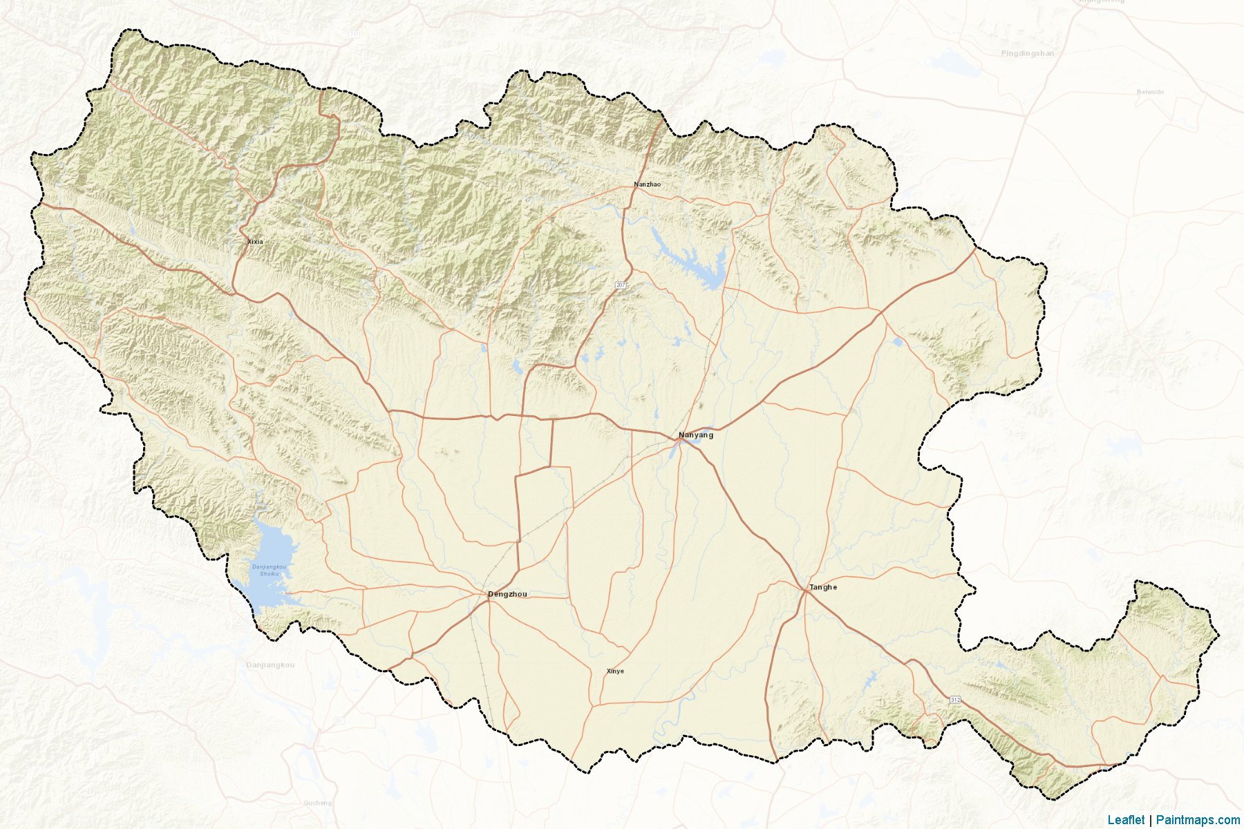 Nanyang (Henan) Map Cropping Samples-2